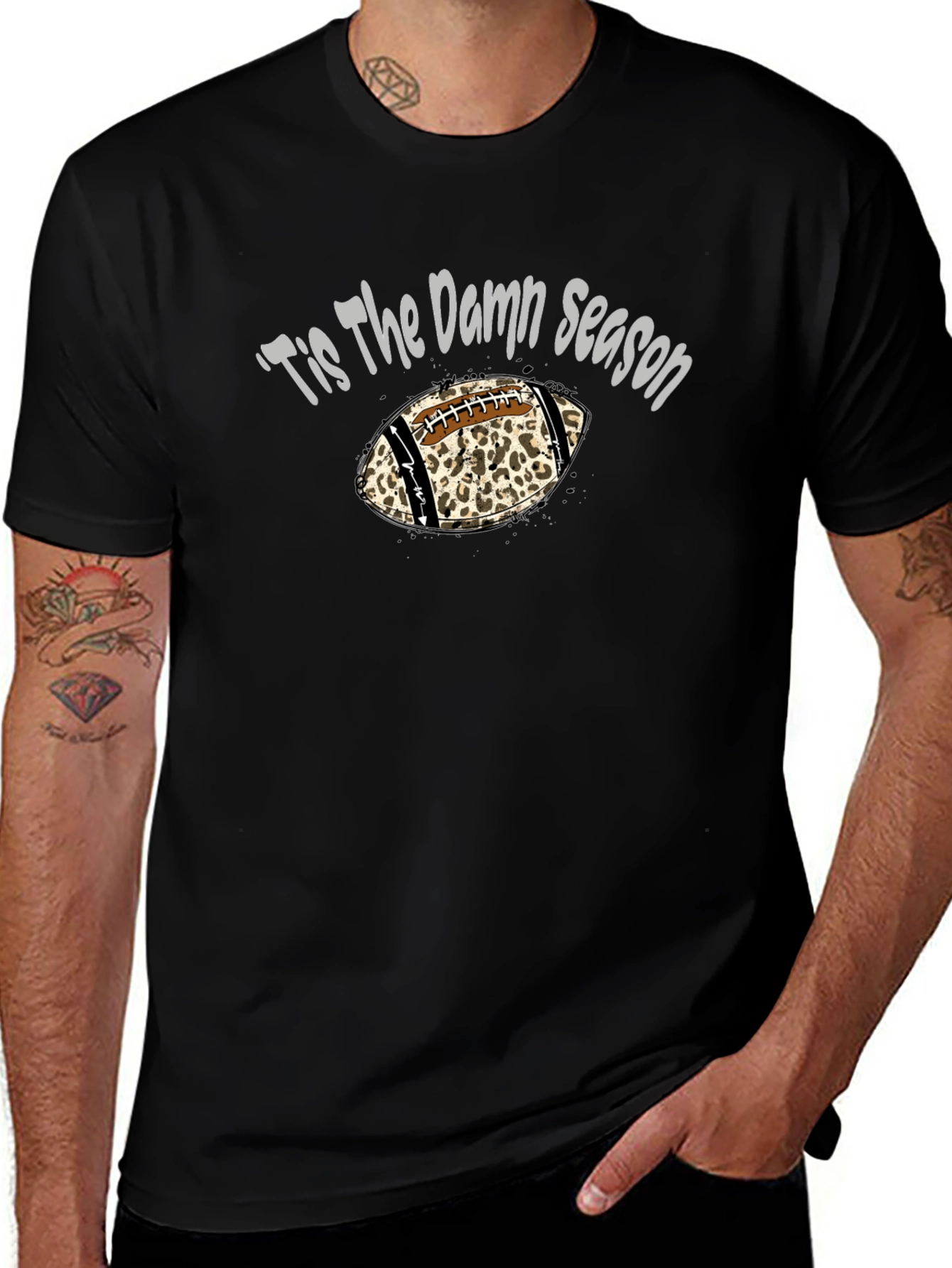Tis The Damn Season Football T-Shirt