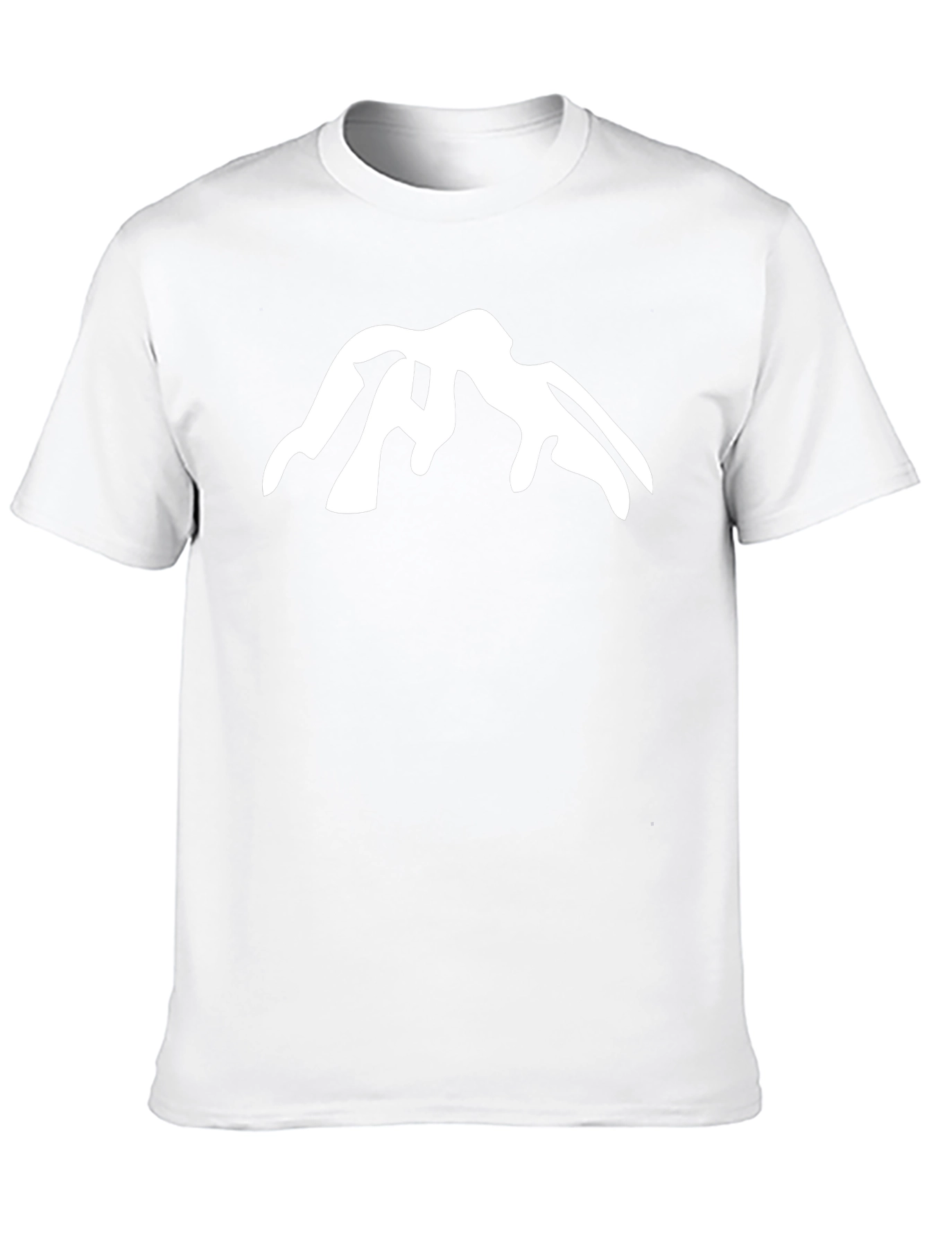 Mountain Peak Graphic Tee - Black Cotton Casual Shirt