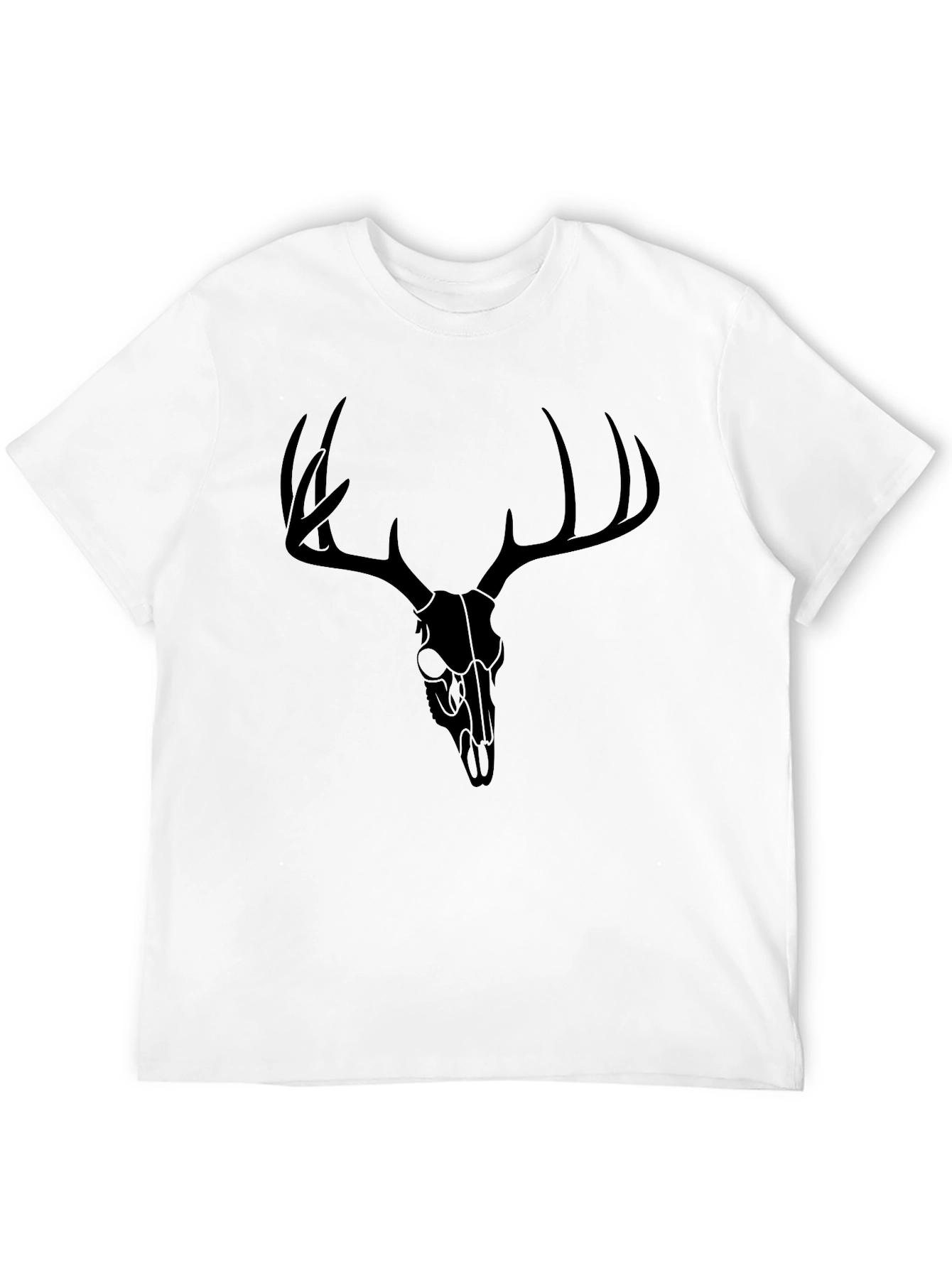 Deer Skull Graphic T-Shirt - Mens Black Tee
