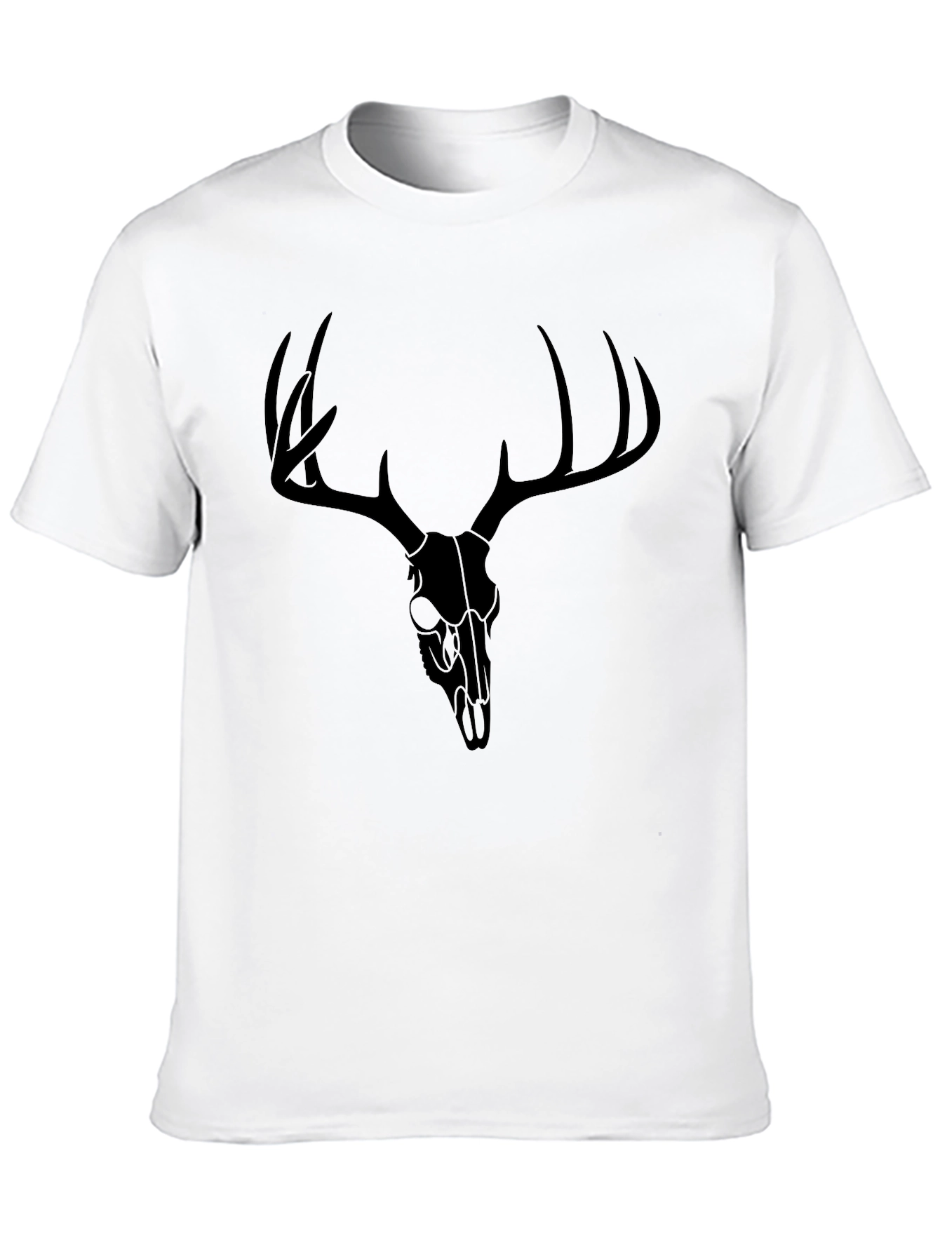 Deer Skull Graphic T-Shirt - Mens Black Tee