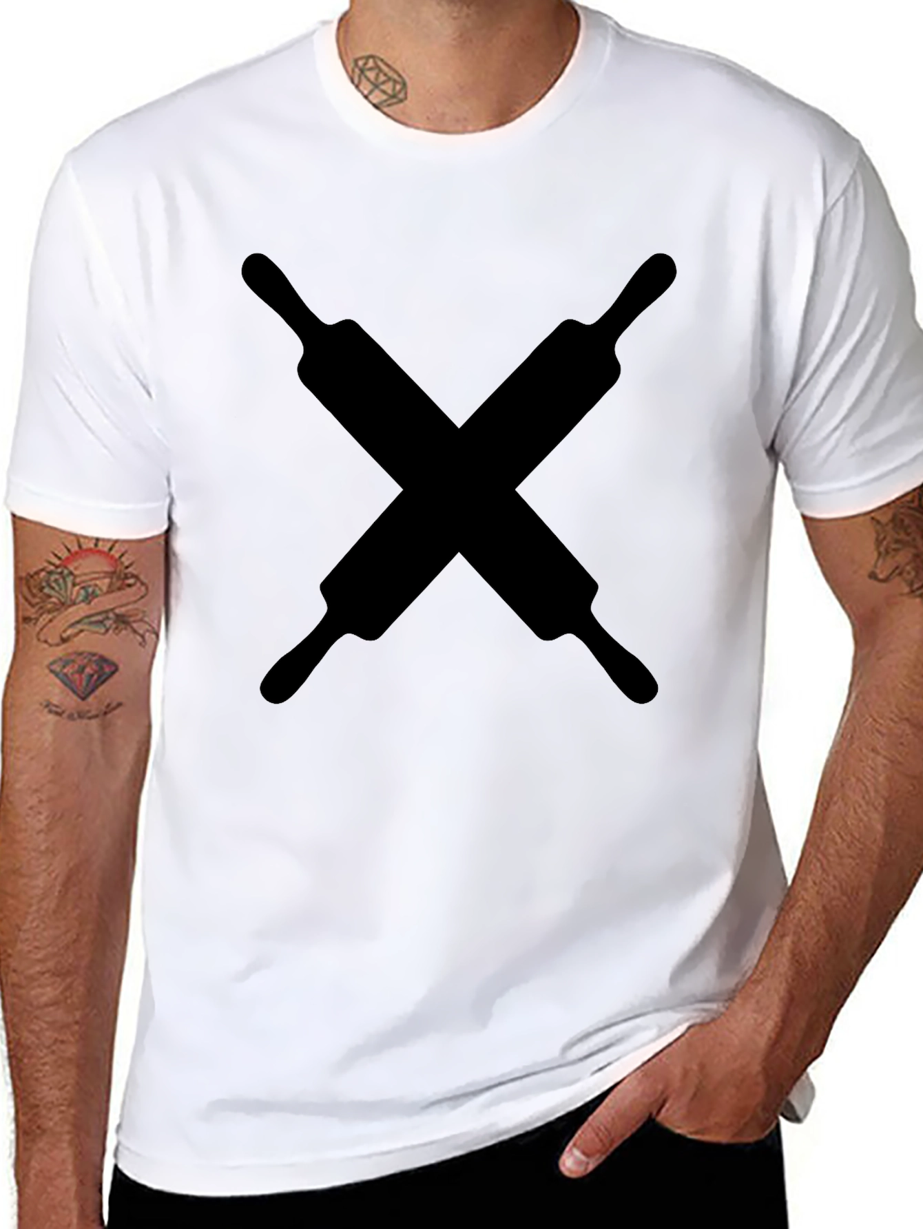 Crossed Rolling Pins Graphic Tee