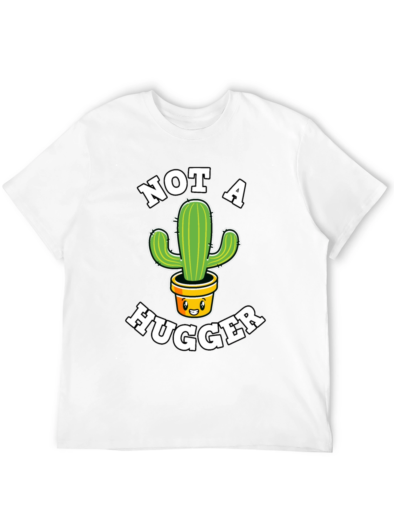 Not A Hugger Cactus Graphic Tee