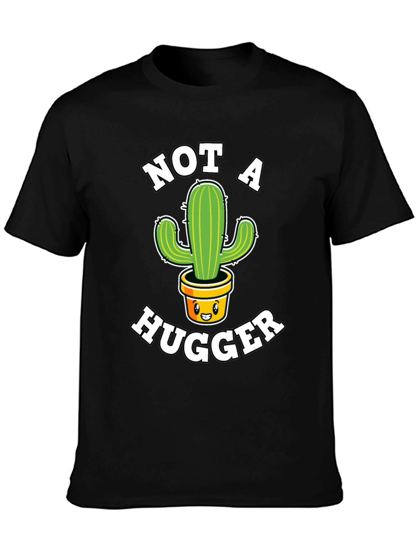 Not A Hugger Cactus Graphic Tee