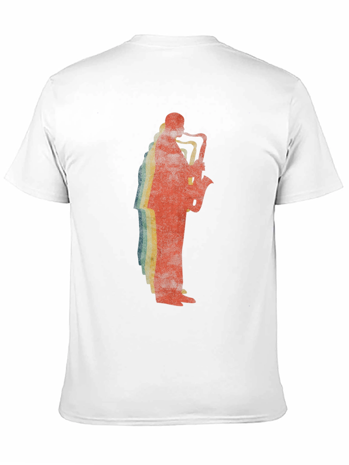 Saxophone Player Graphic Tee - Retro Style
