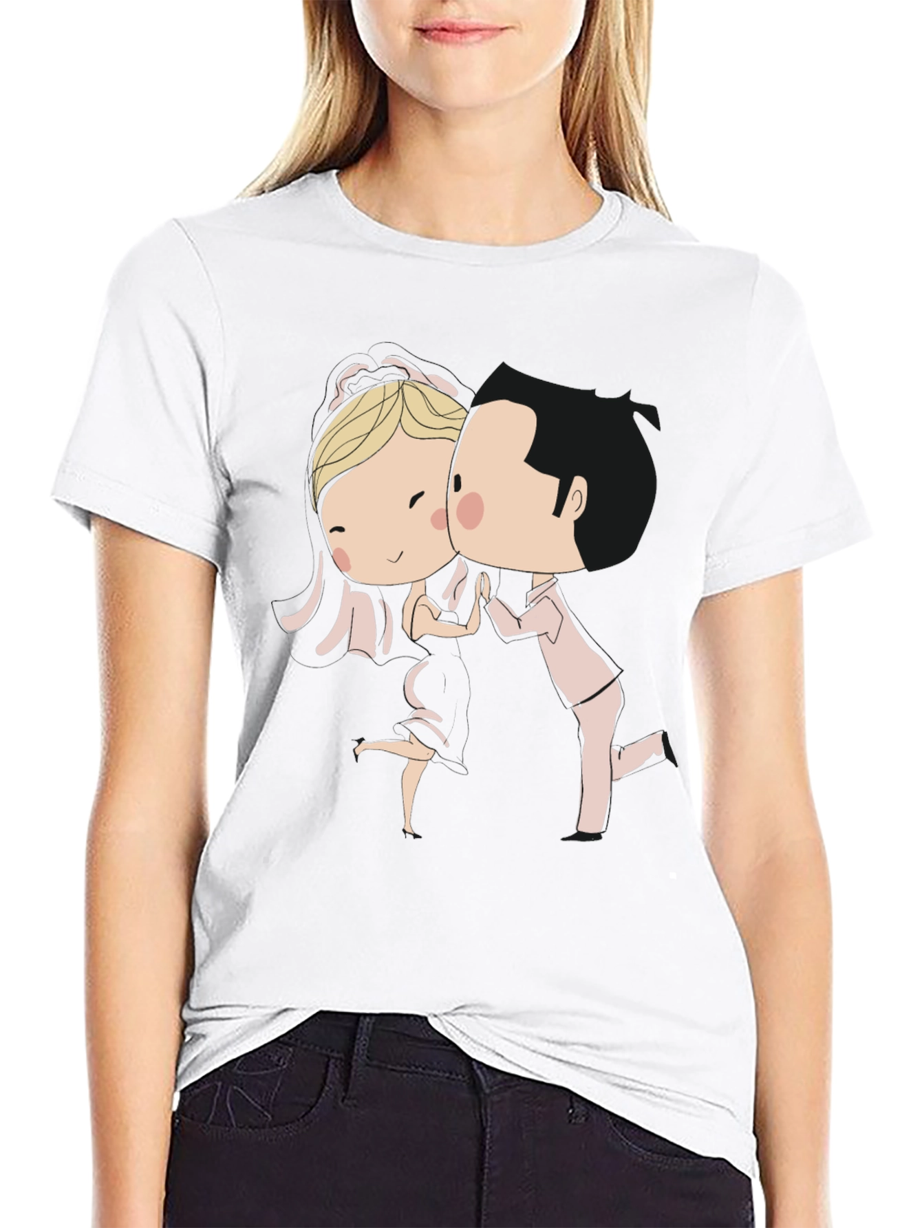Cartoon Dance T-Shirt - Black Graphic Tee