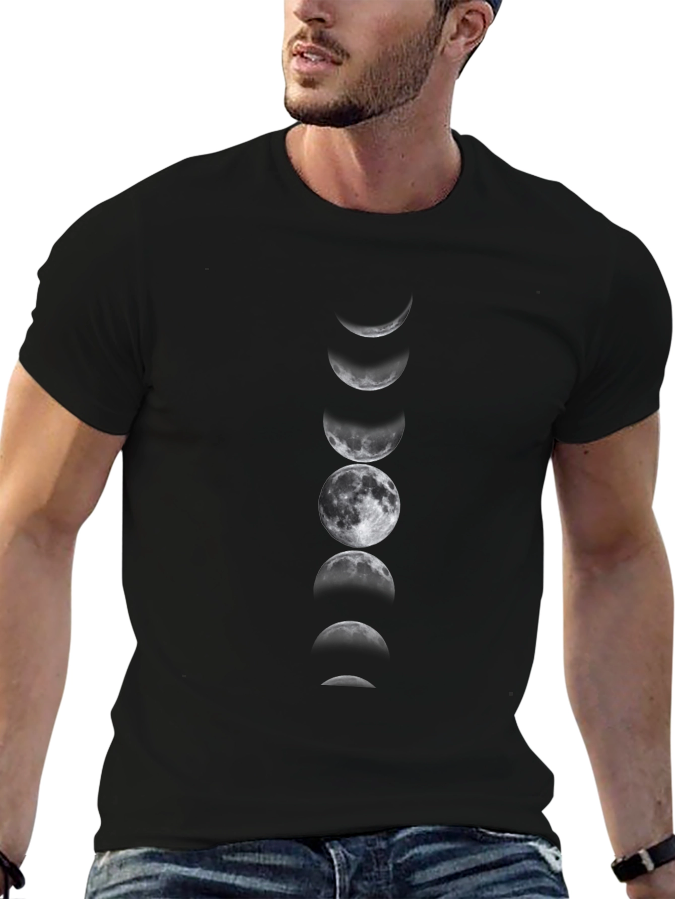 Lunar Phase T-Shirt - Celestial Style