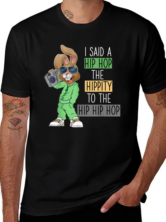 Hip Hop Easter Bunny Graphic T-Shirt