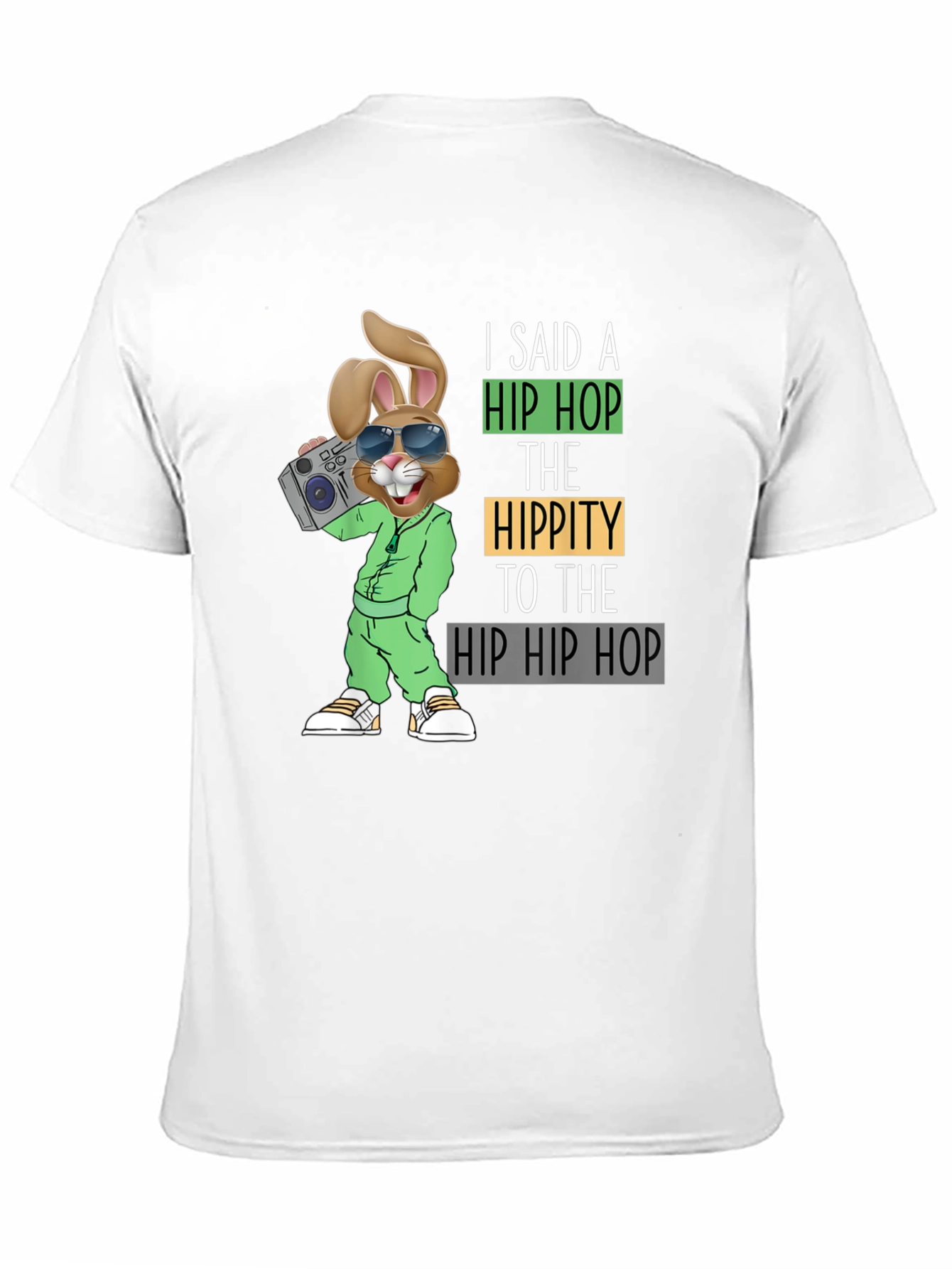 Hip Hop Easter Bunny Graphic T-Shirt