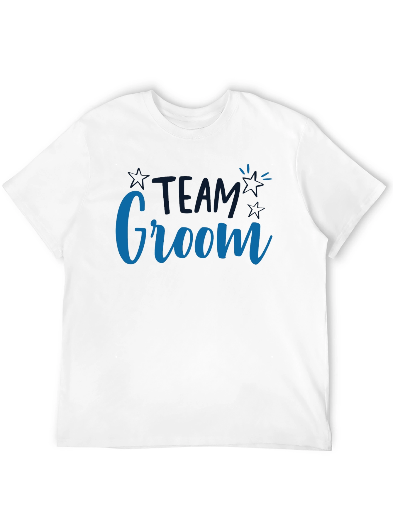 Team Groom Crew T-Shirt - Black Cotton Blend