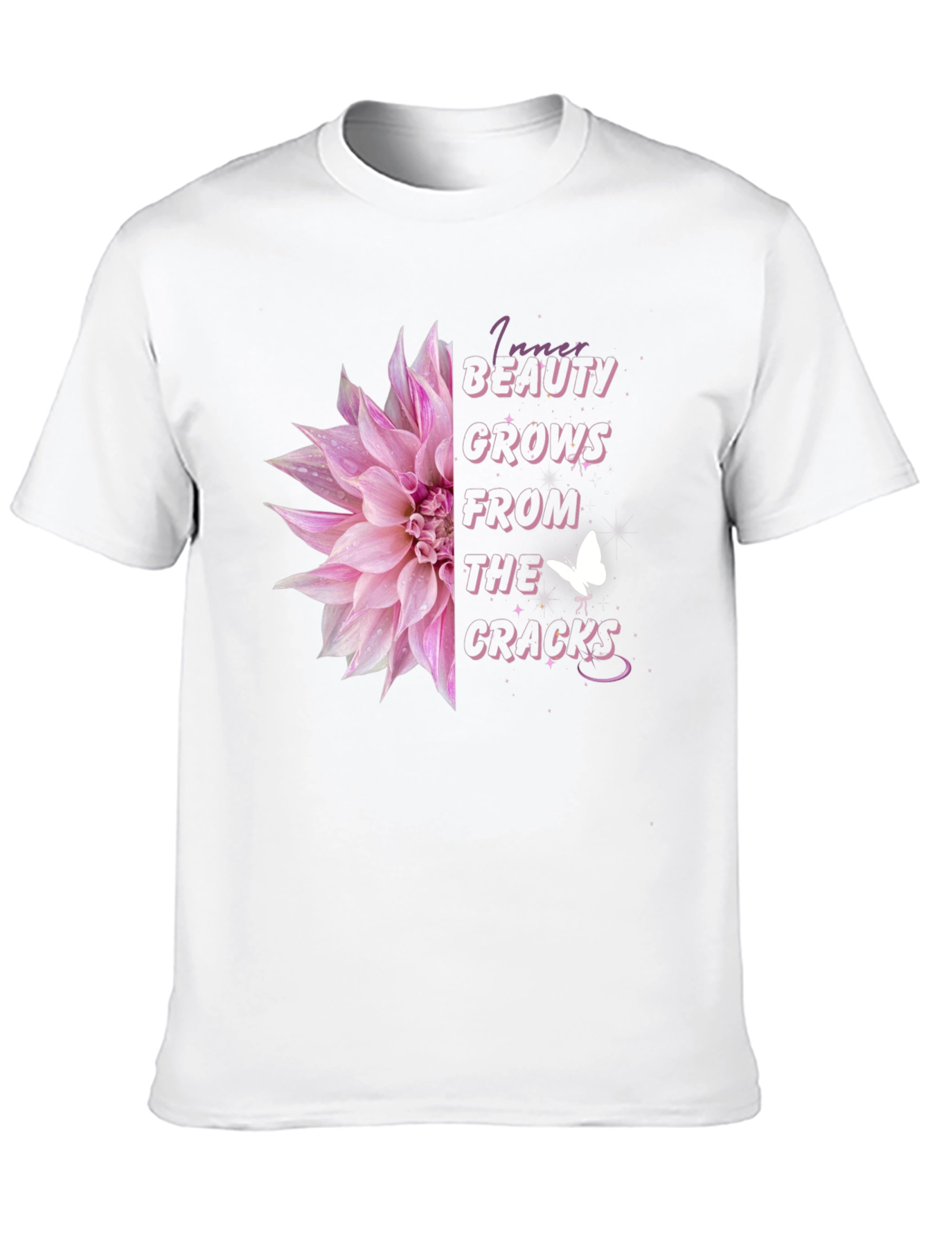 Floral Inspirational T-Shirt - Inner Beauty
