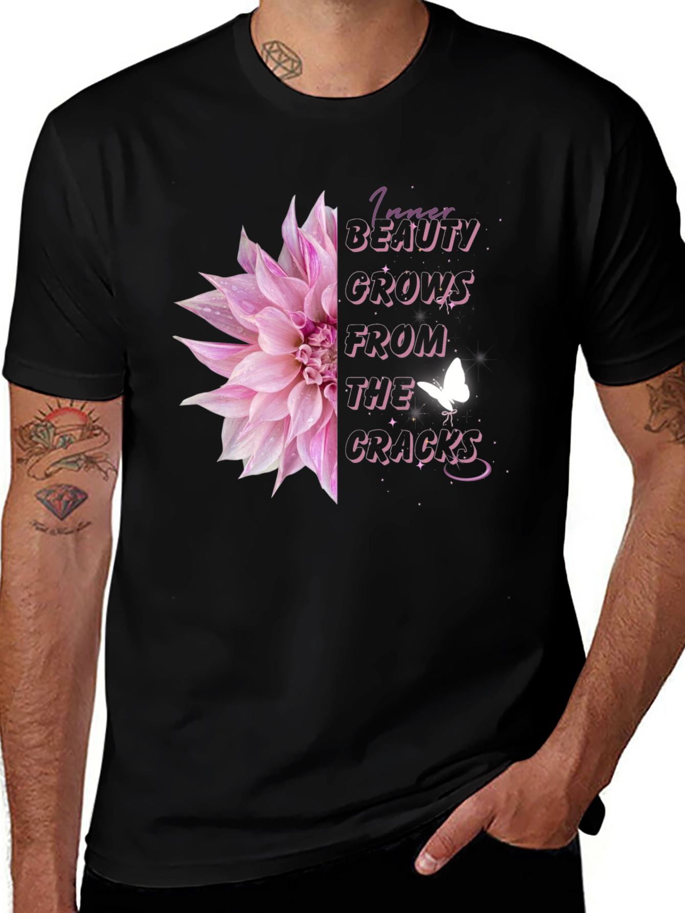 Floral Inspirational T-Shirt - Inner Beauty