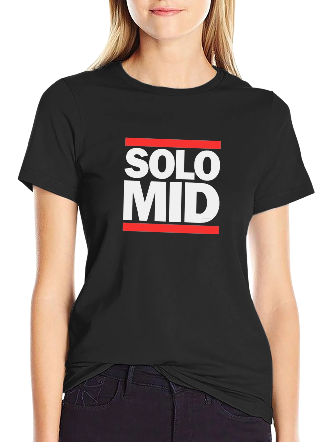 Solo Mid Black Graphic T-Shirt