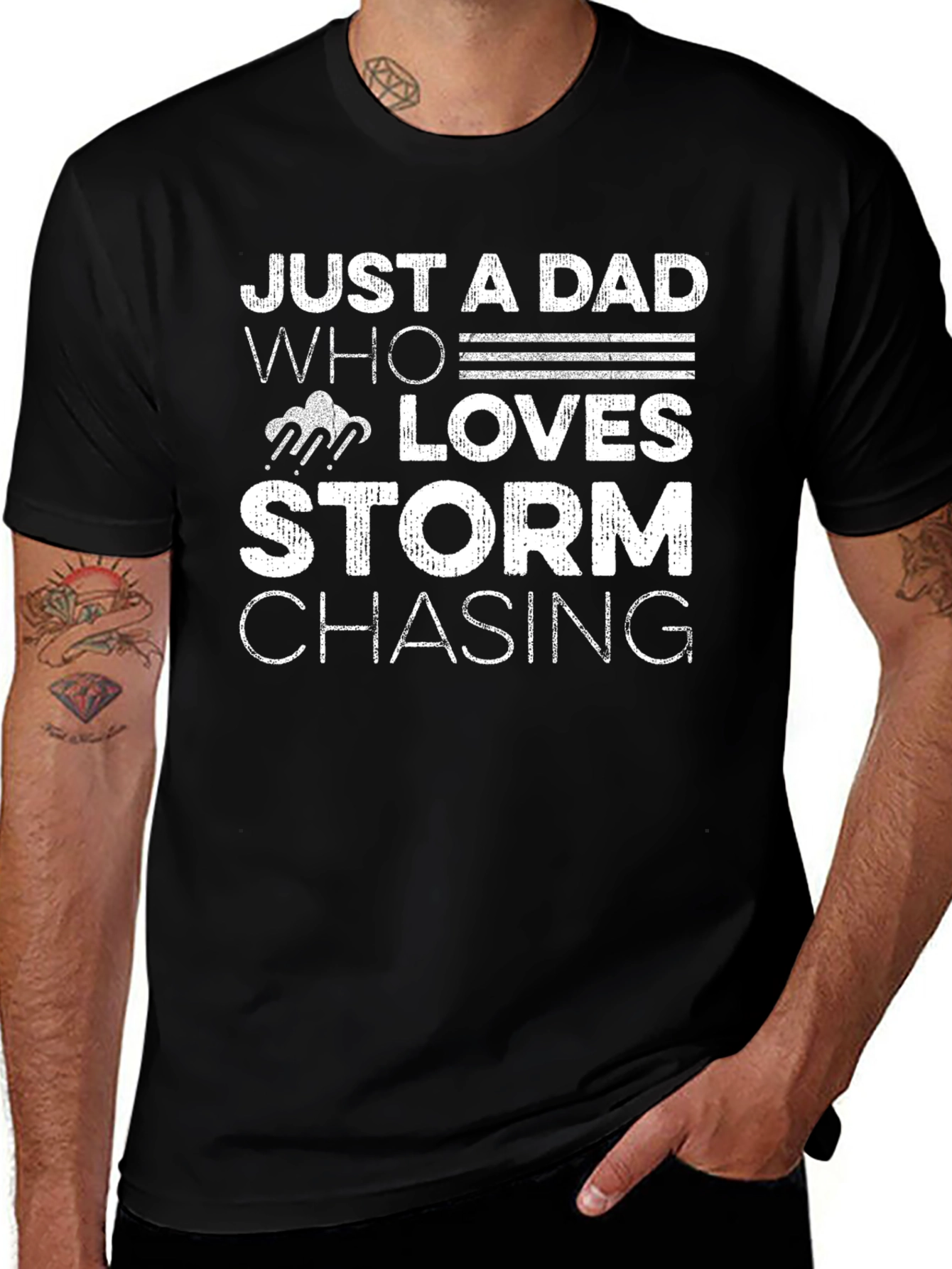 Just A Dad Who Loves Storm Chasing T-Shirt