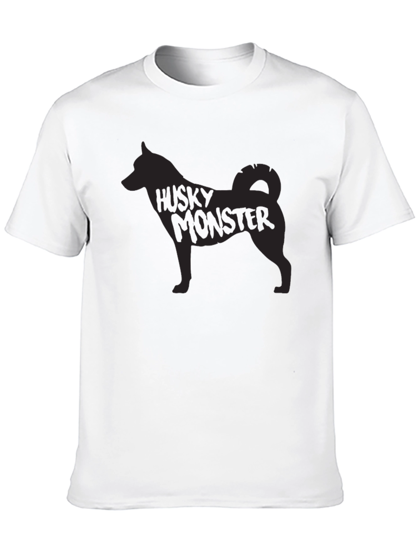 Husky Monster Graphic Print T-Shirt