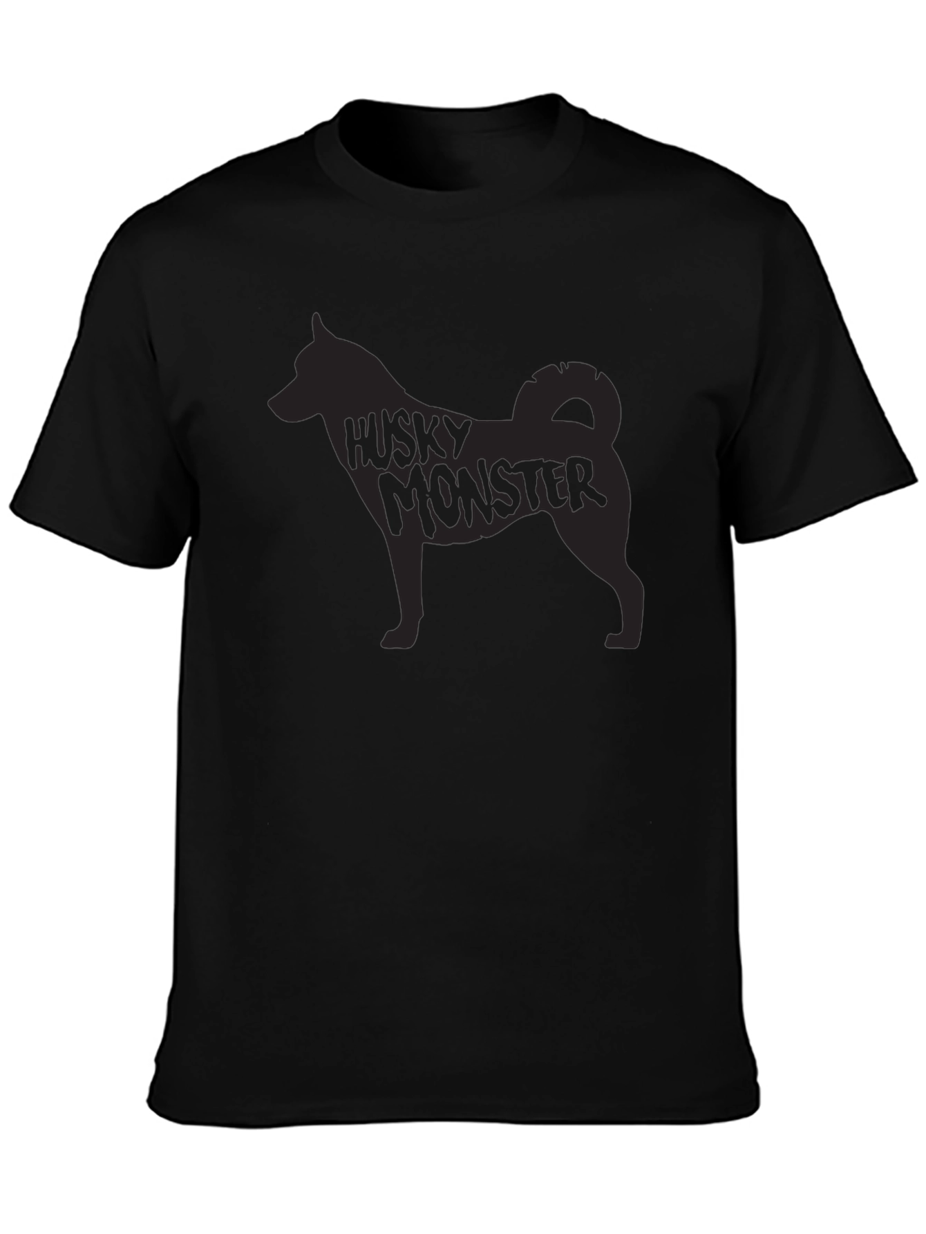 Husky Monster Graphic Print T-Shirt