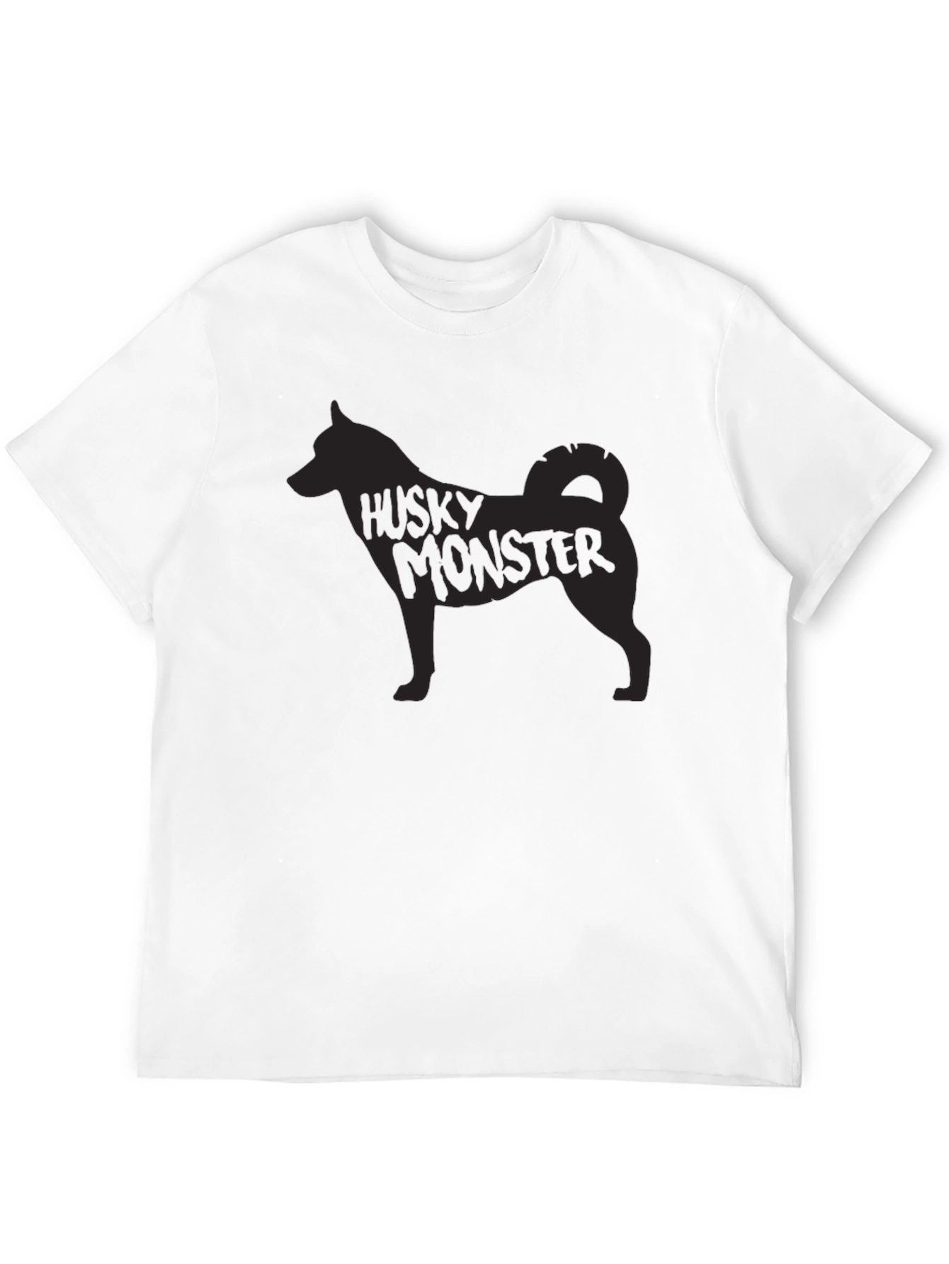 Husky Monster Graphic Print T-Shirt