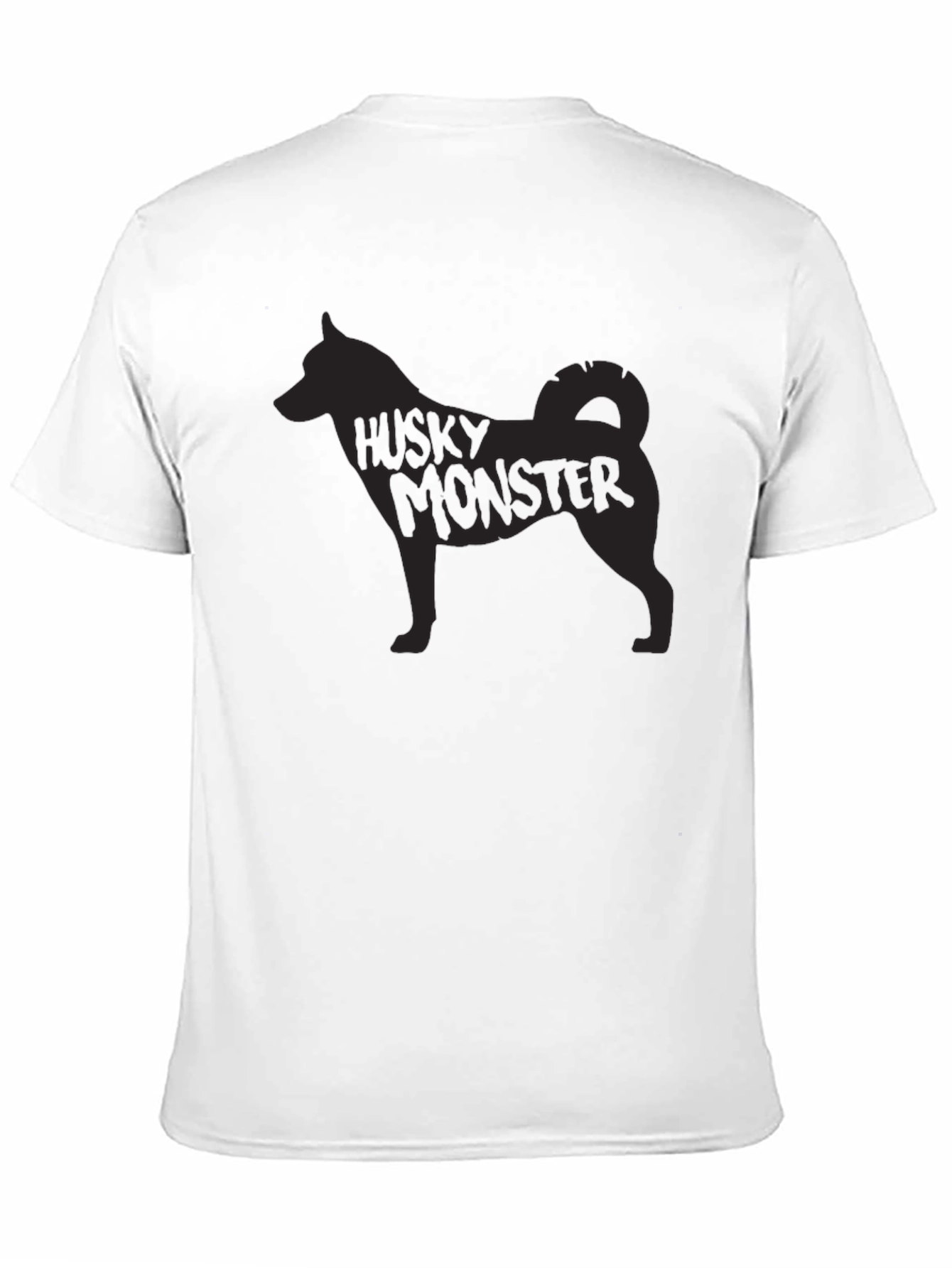 Husky Monster Graphic Print T-Shirt