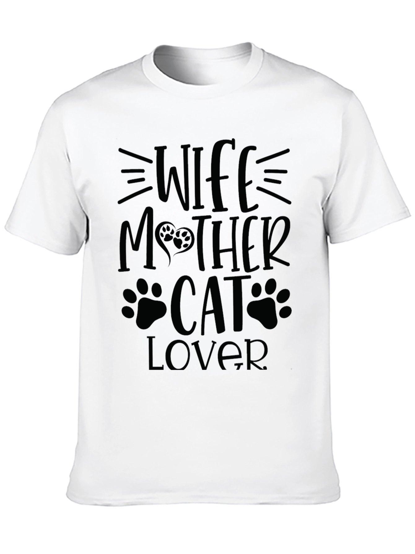 Wife Mother Cat Lover T-Shirt - Perfect Gift