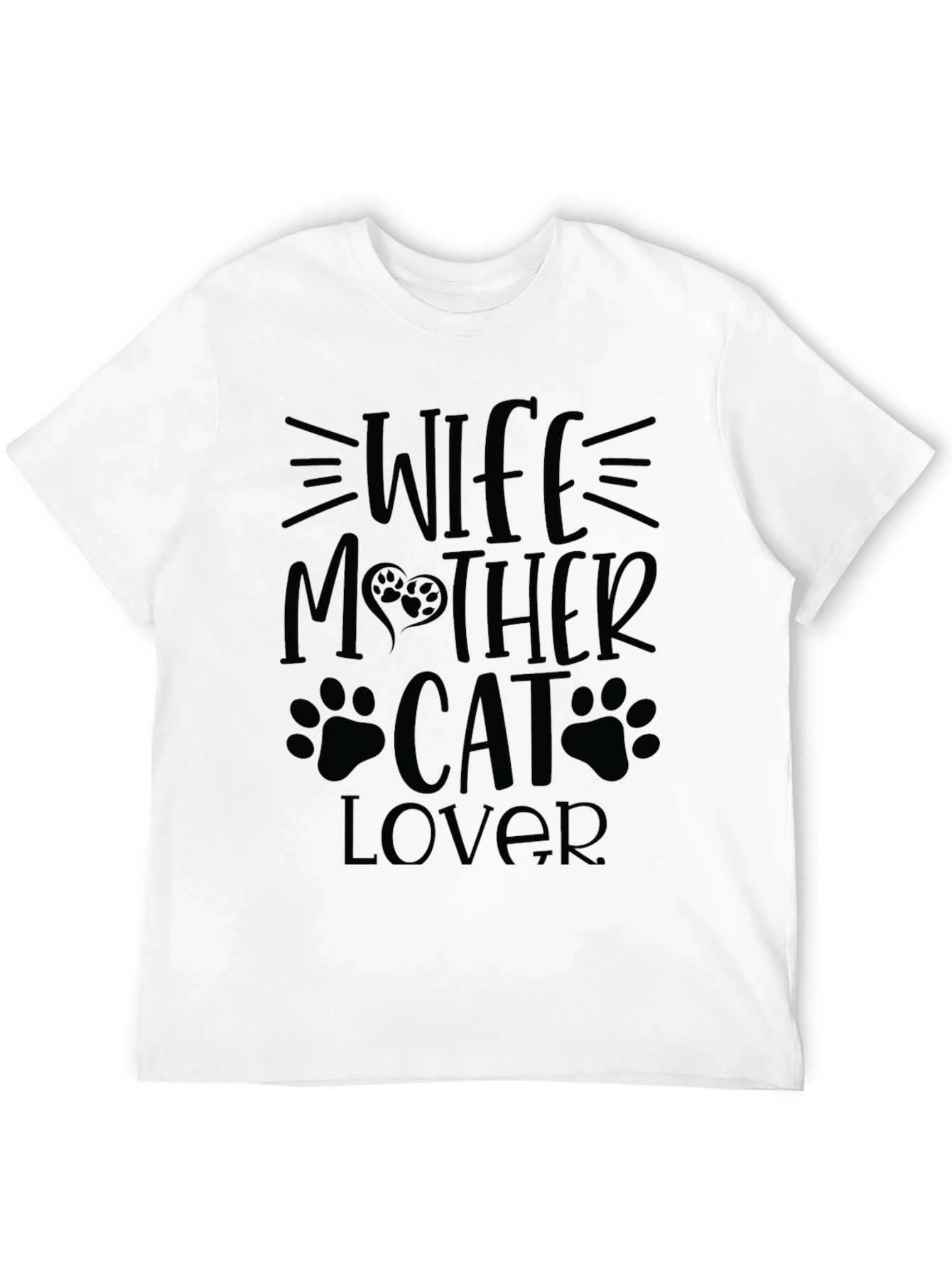 Wife Mother Cat Lover T-Shirt - Perfect Gift