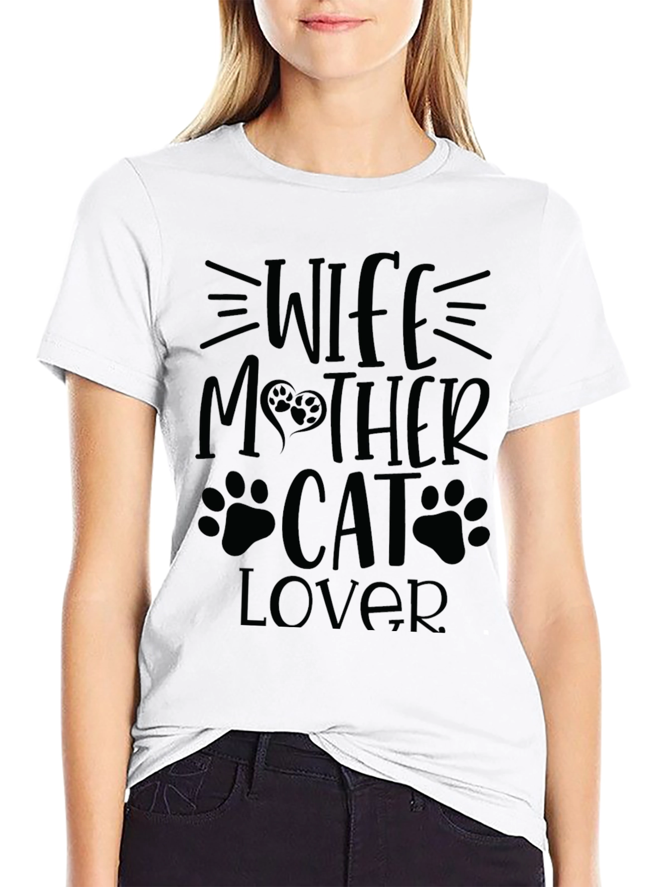 Wife Mother Cat Lover T-Shirt - Perfect Gift