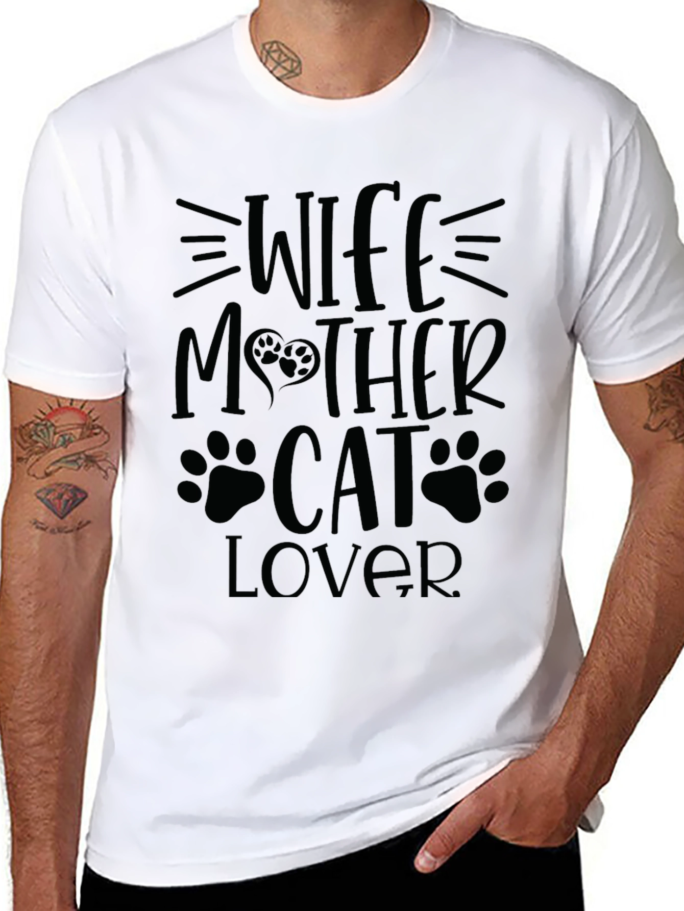 Wife Mother Cat Lover T-Shirt - Perfect Gift