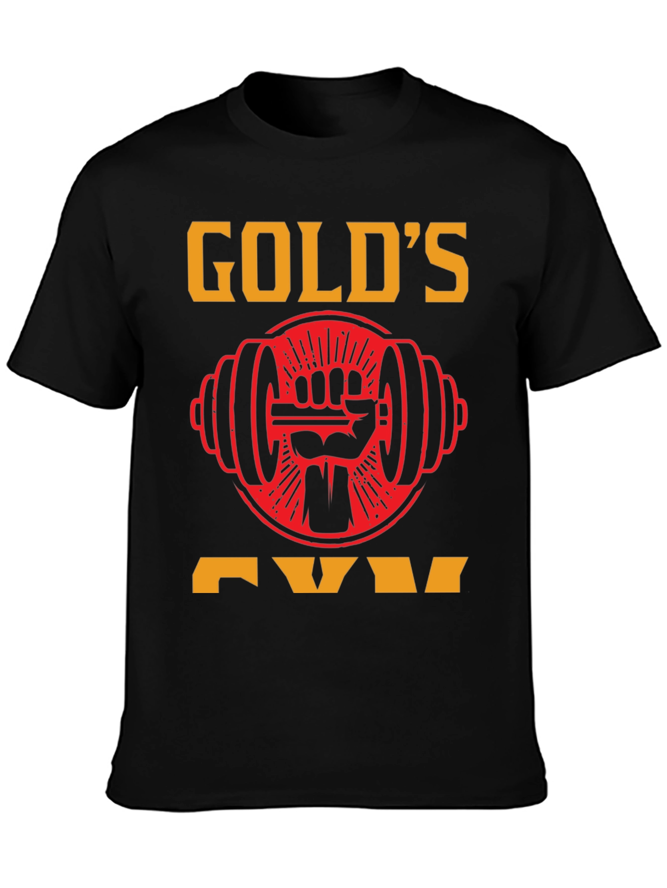 Golds Gym Black T-Shirt - Weightlifting Apparel