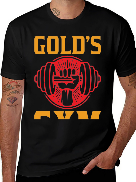 Golds Gym Black T-Shirt - Weightlifting Apparel