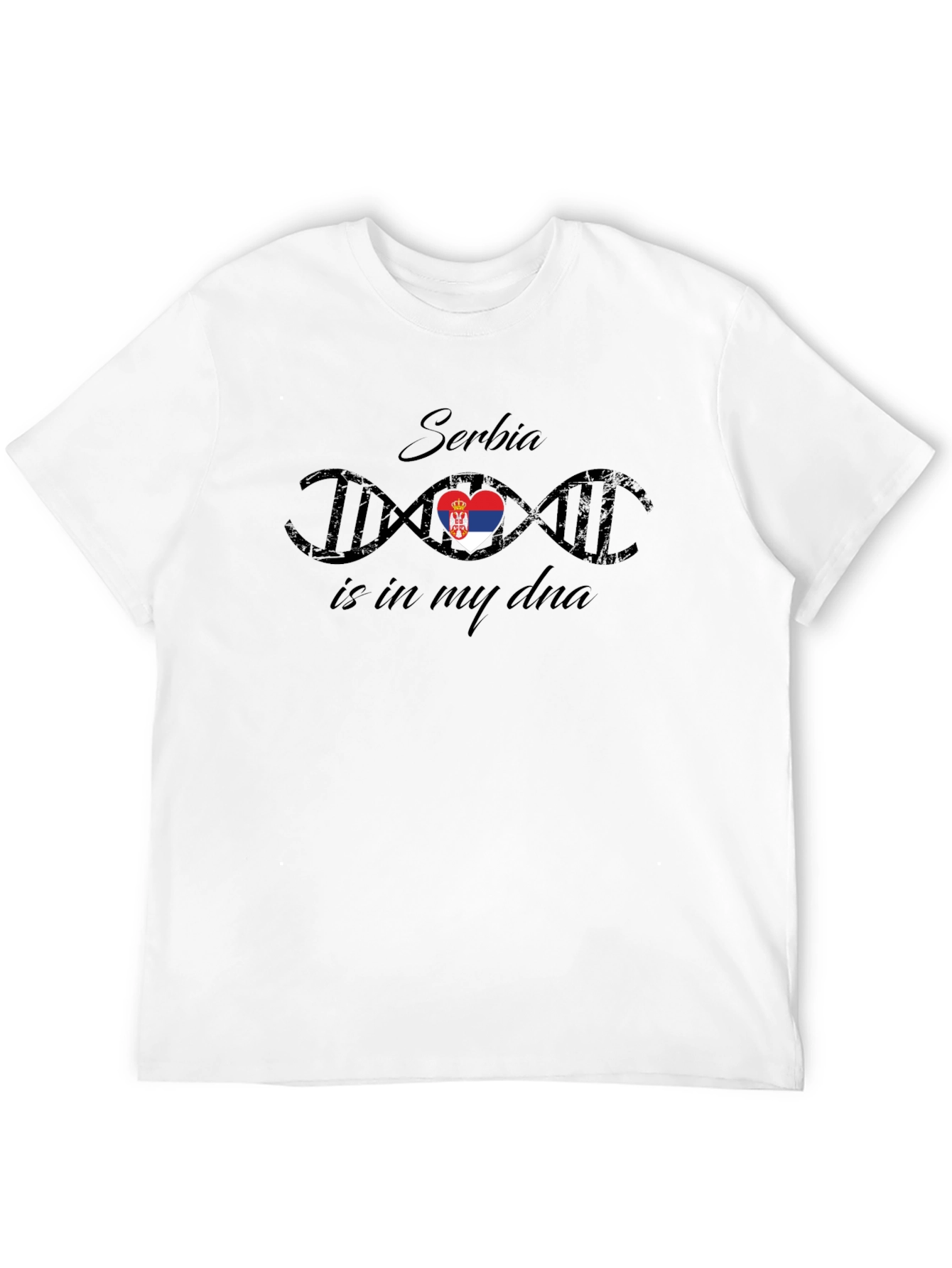 Serbia DNA T-Shirt - Patriotic Serbian Pride Tee