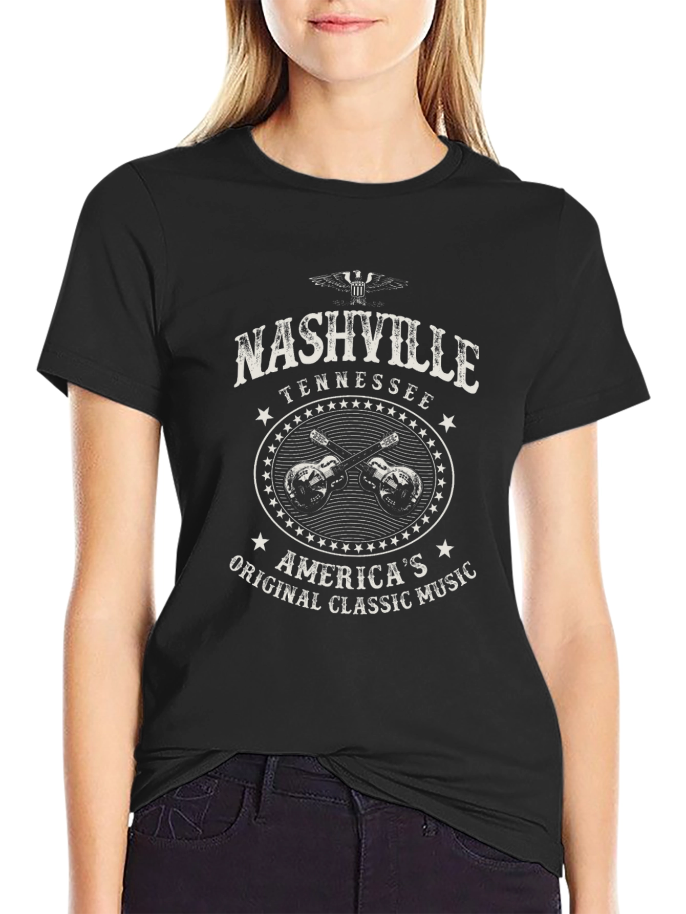 Nashville Tennessee Graphic T-Shirt - Classic Music Tee