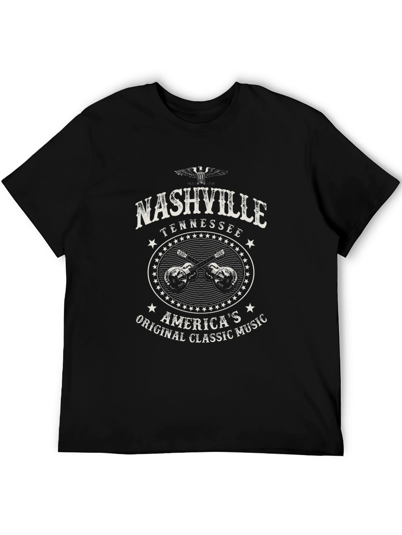Nashville Tennessee Graphic T-Shirt - Classic Music Tee