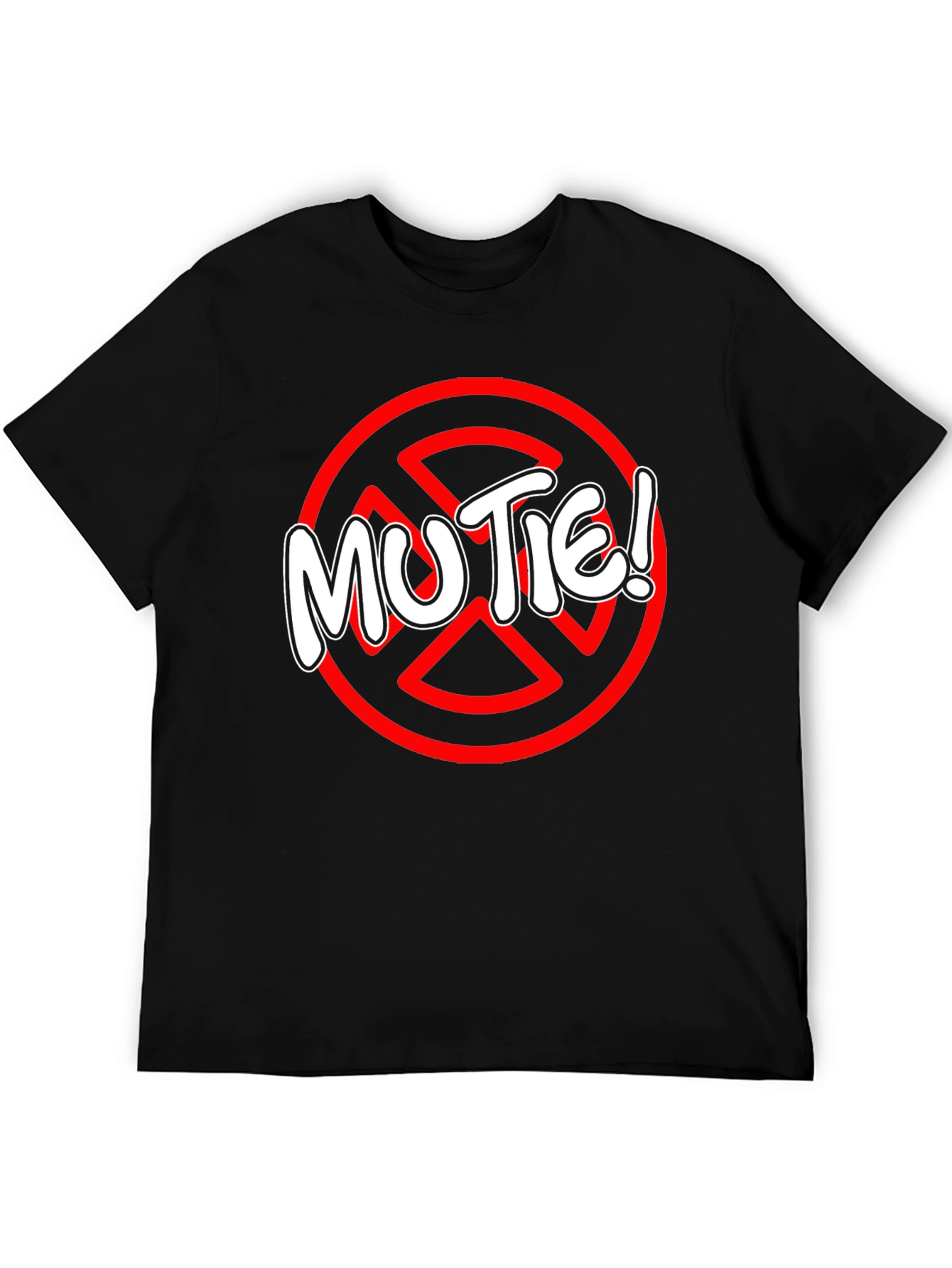 MUTE! Black Graphic Tee