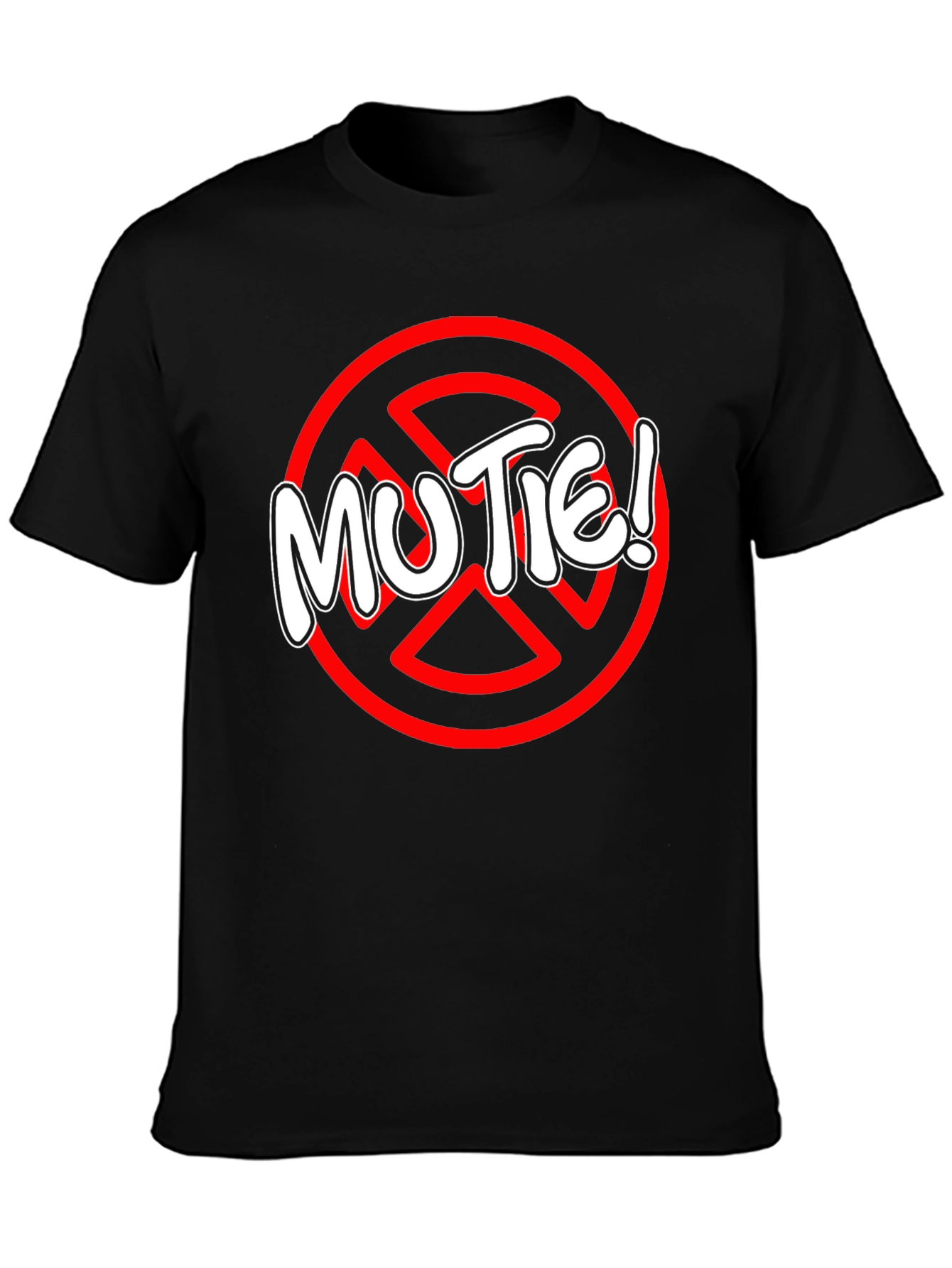 MUTE! Black Graphic Tee