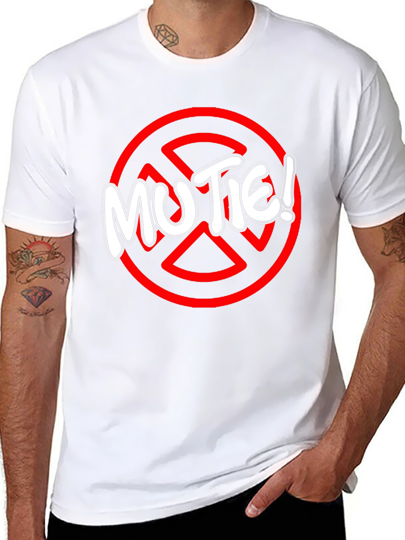 MUTE! Black Graphic Tee