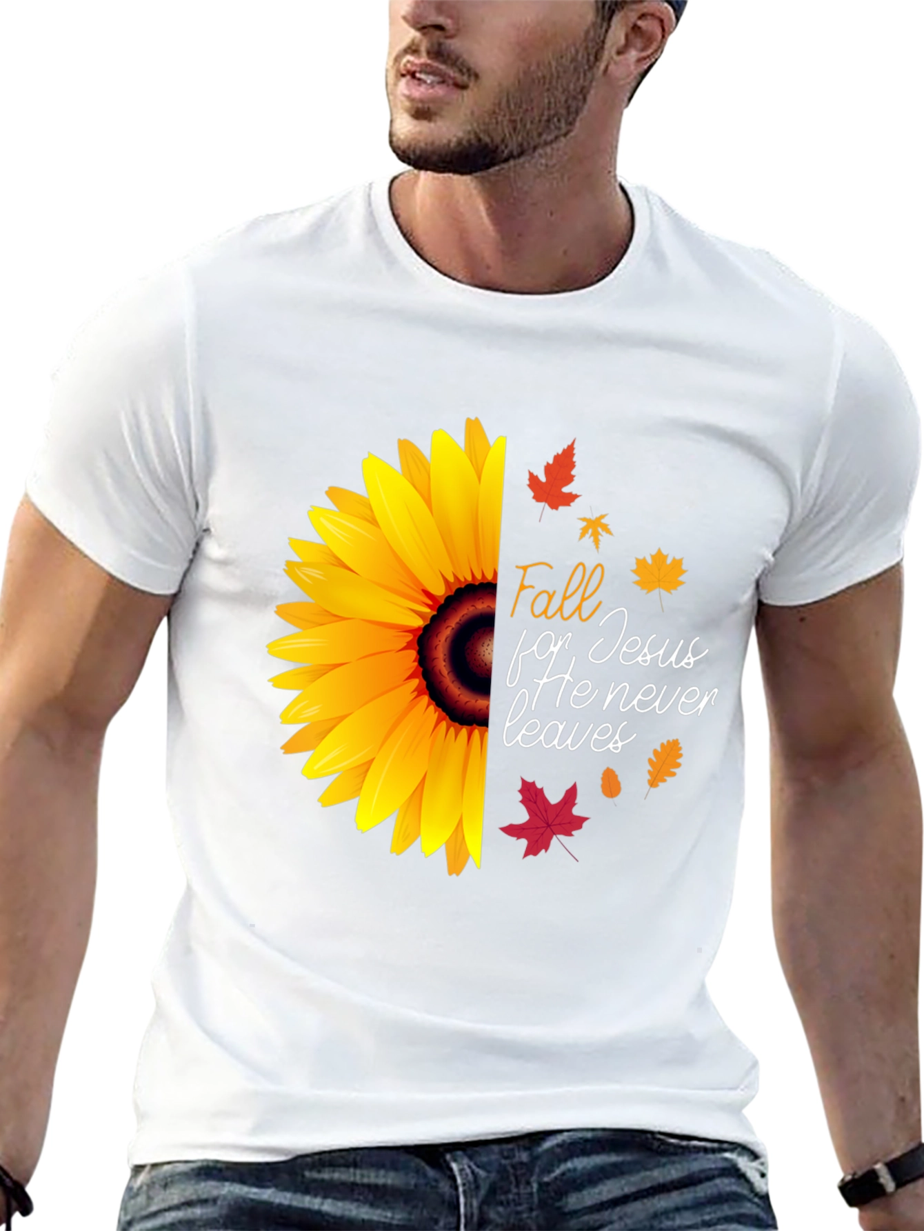Fall for Jesus Sunflower Graphic Tee