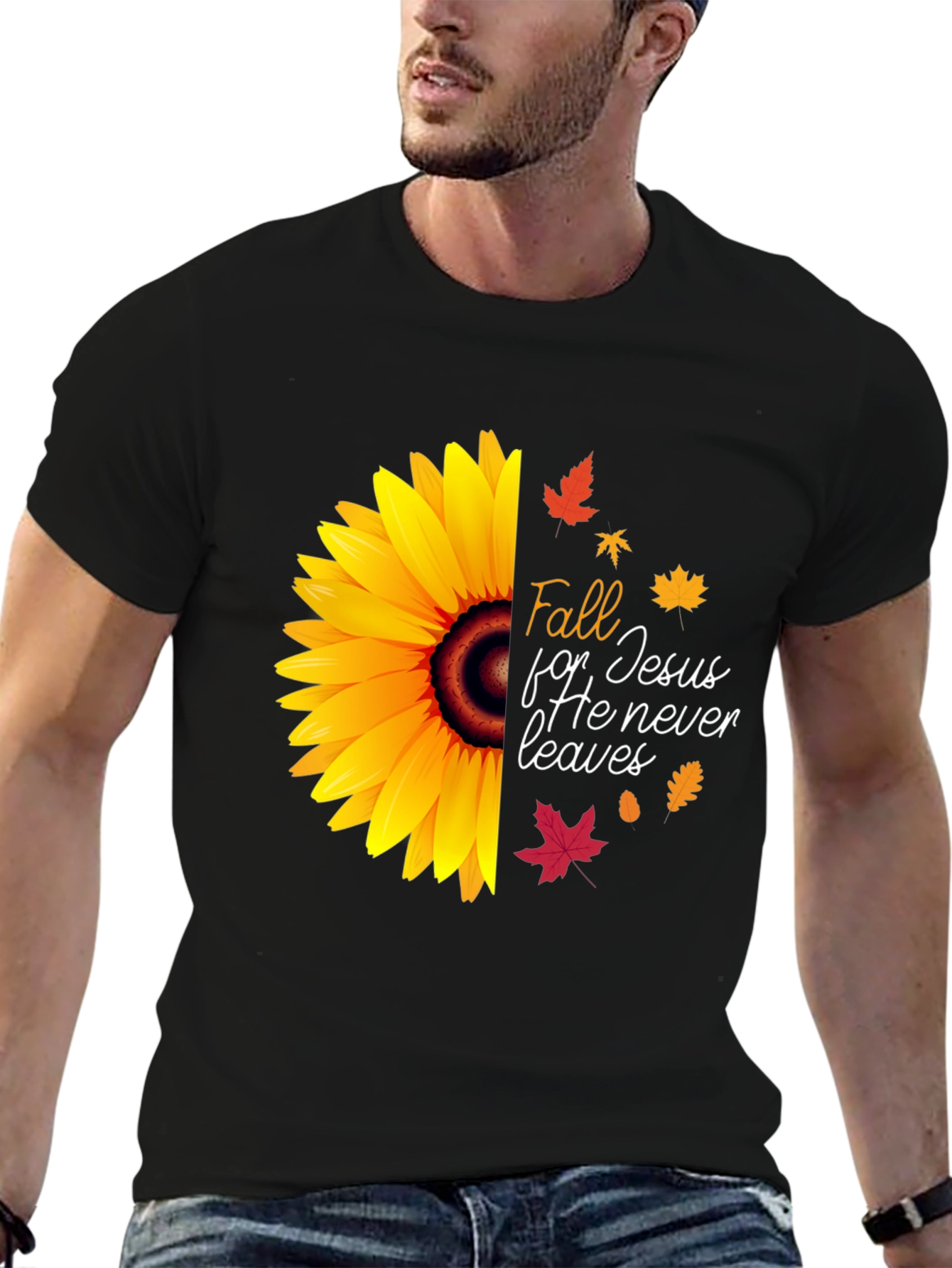 Fall for Jesus Sunflower Graphic Tee