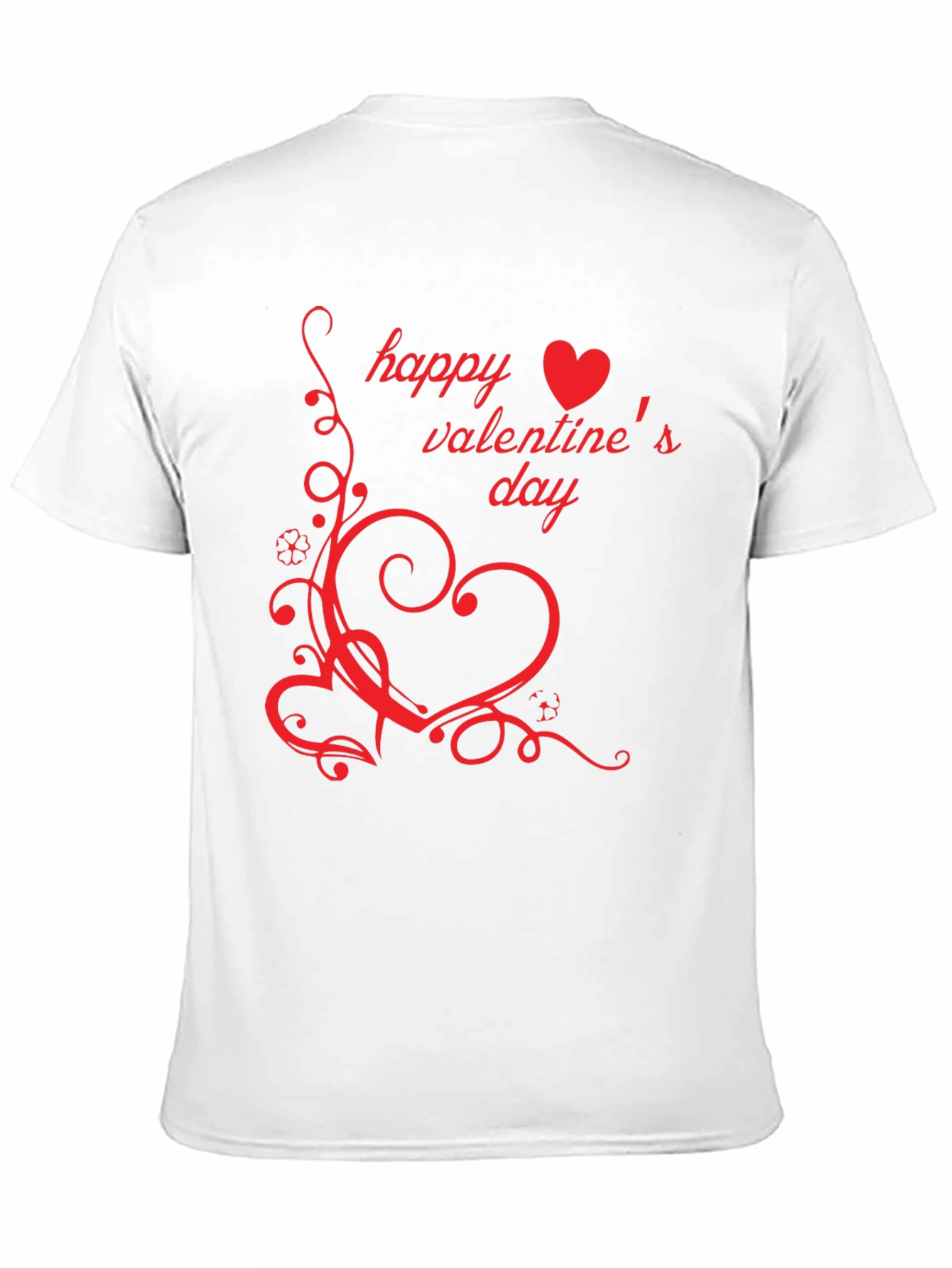Happy Valentines Day Black T-Shirt