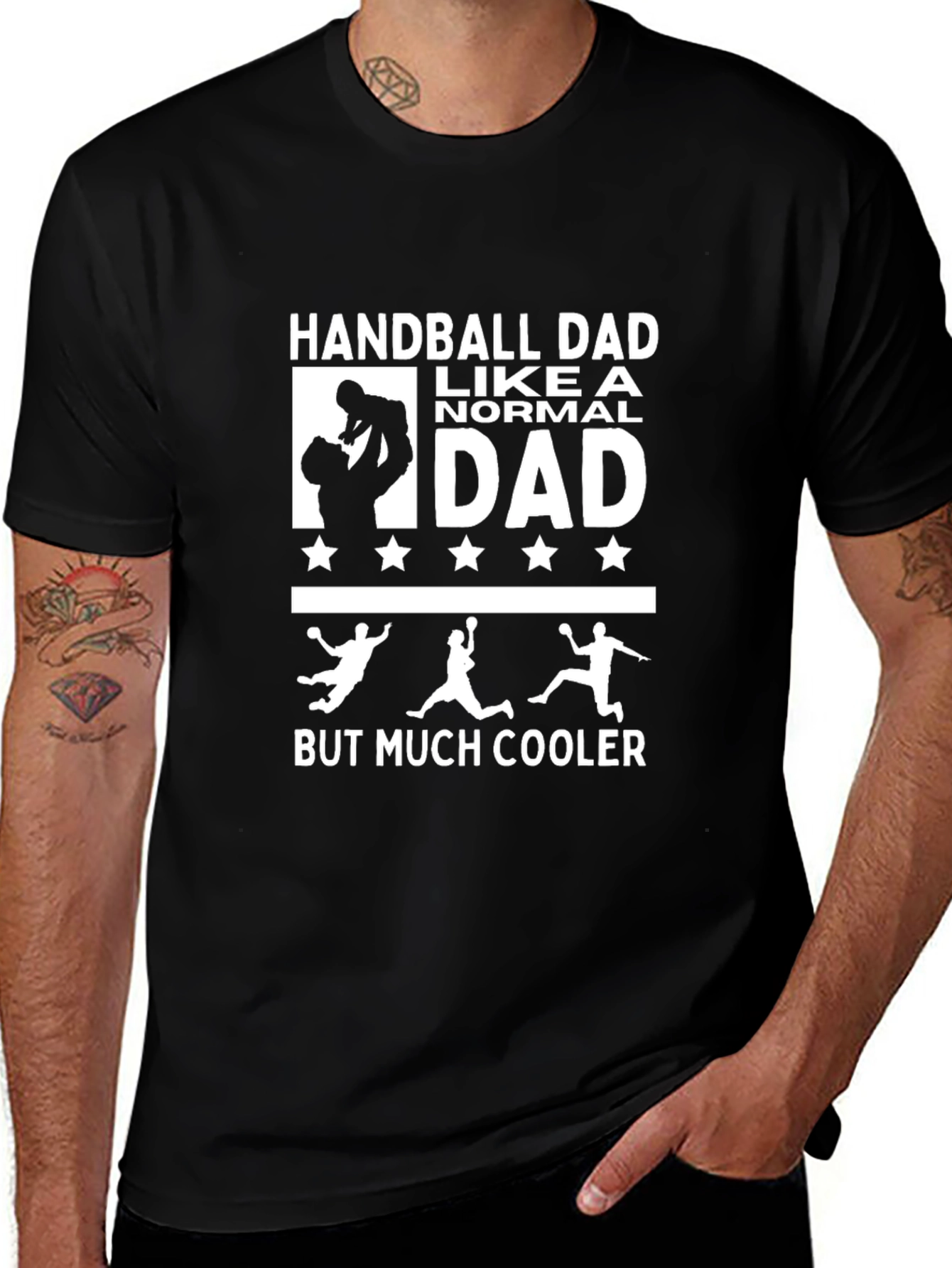 Handball Dad T-Shirt - Cool Fathers Day Gift