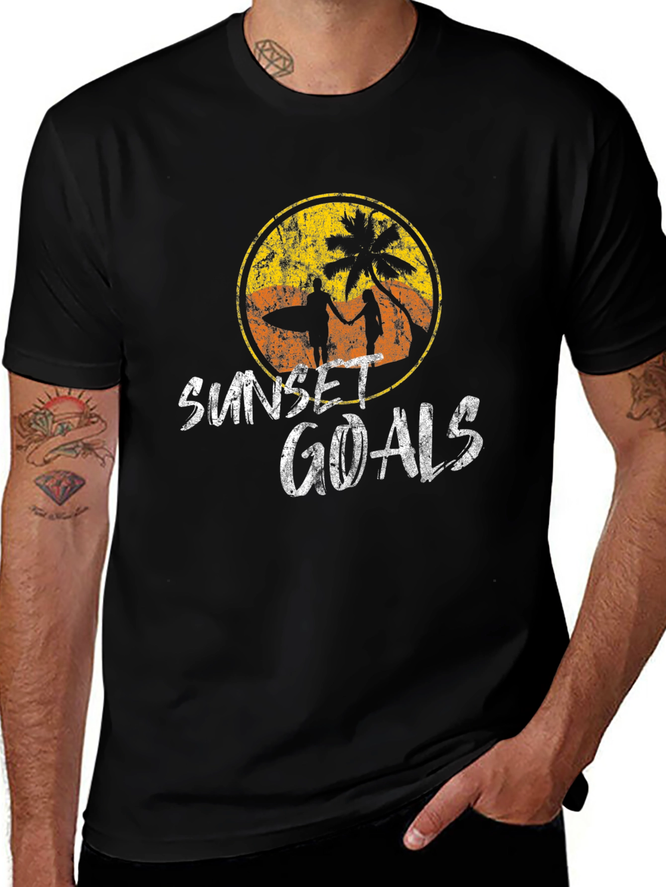 Sunset Goals Graphic Tee - Beach Vibes