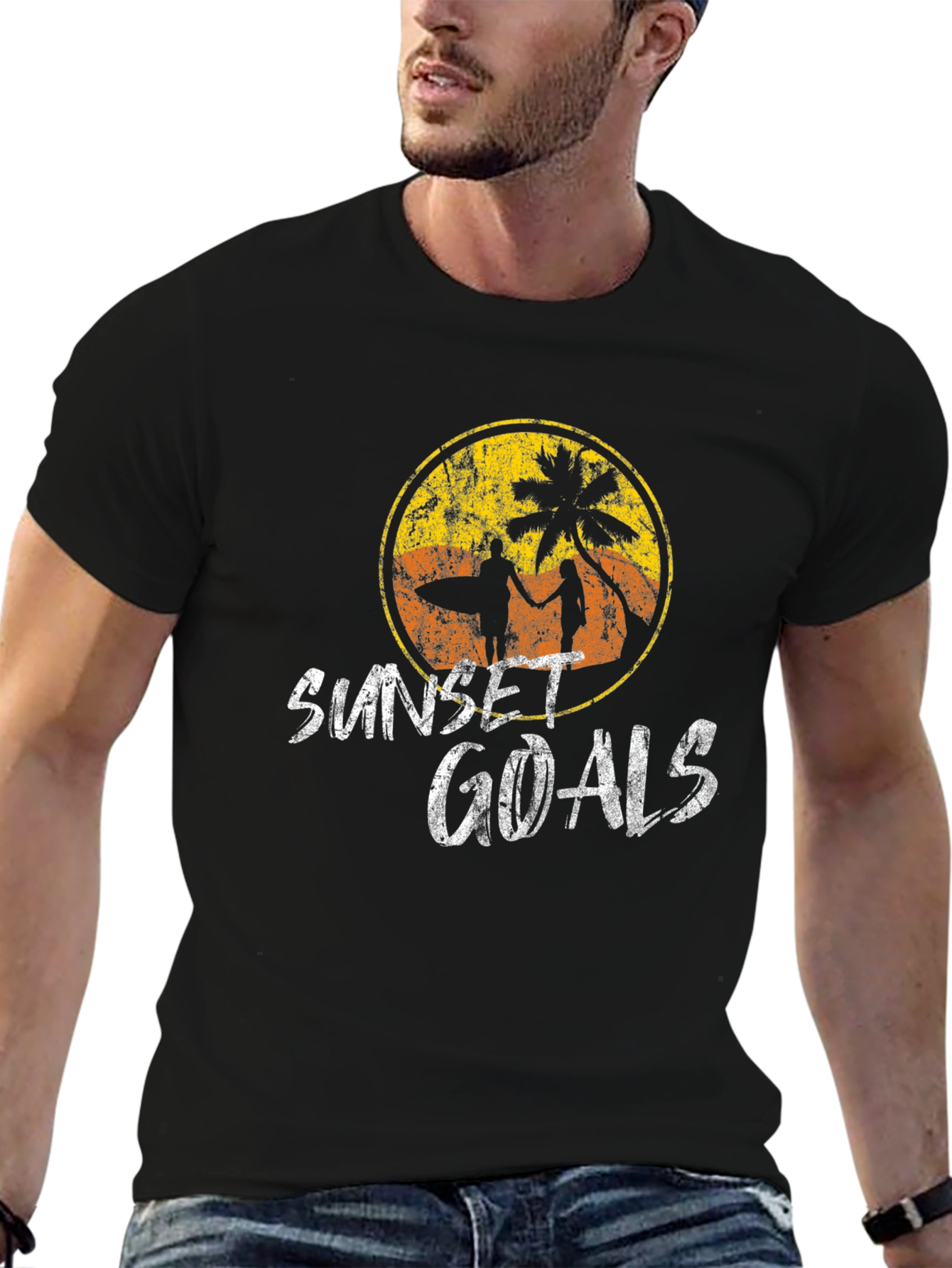 Sunset Goals Graphic Tee - Beach Vibes