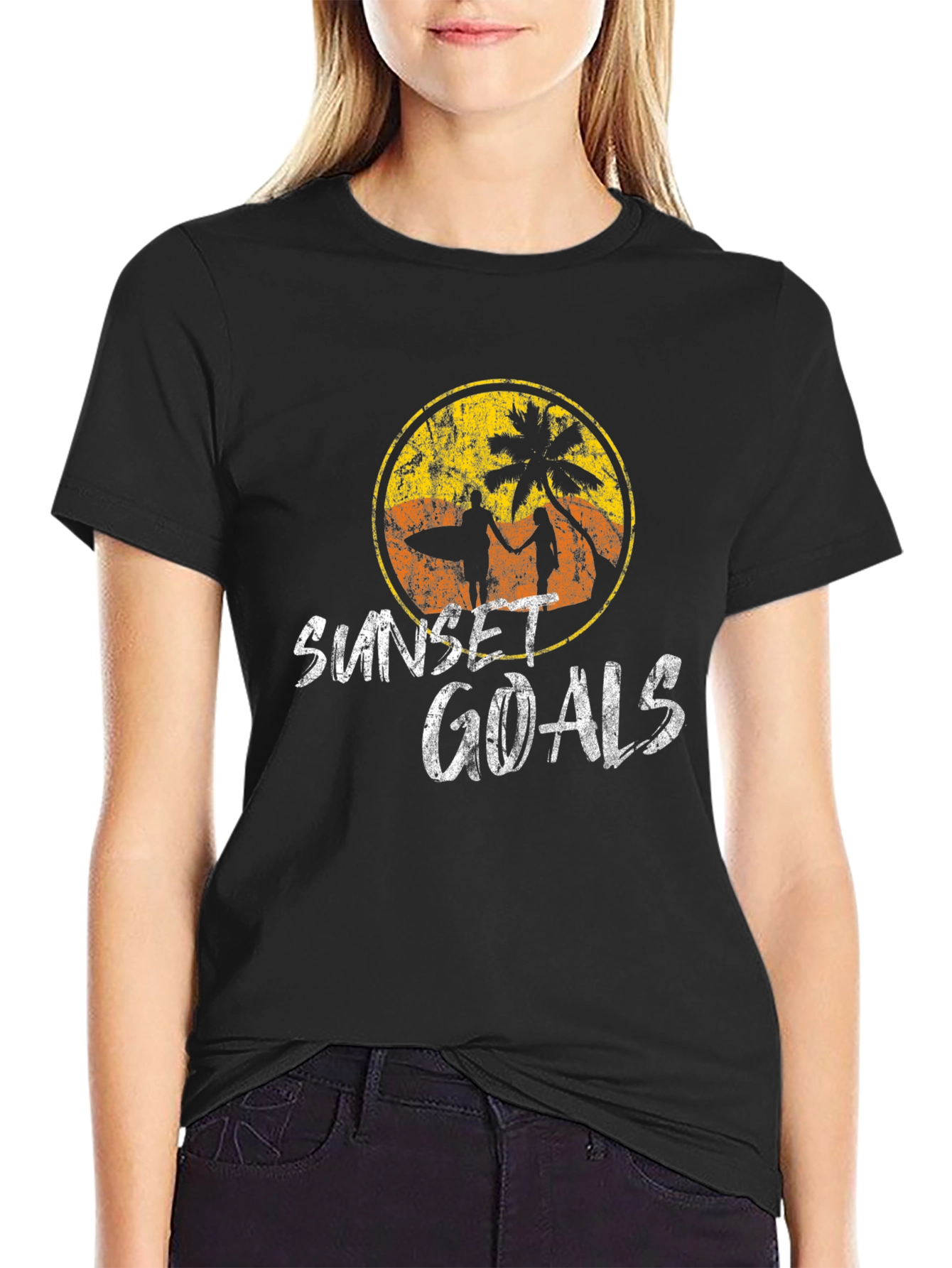 Sunset Goals Graphic Tee - Beach Vibes