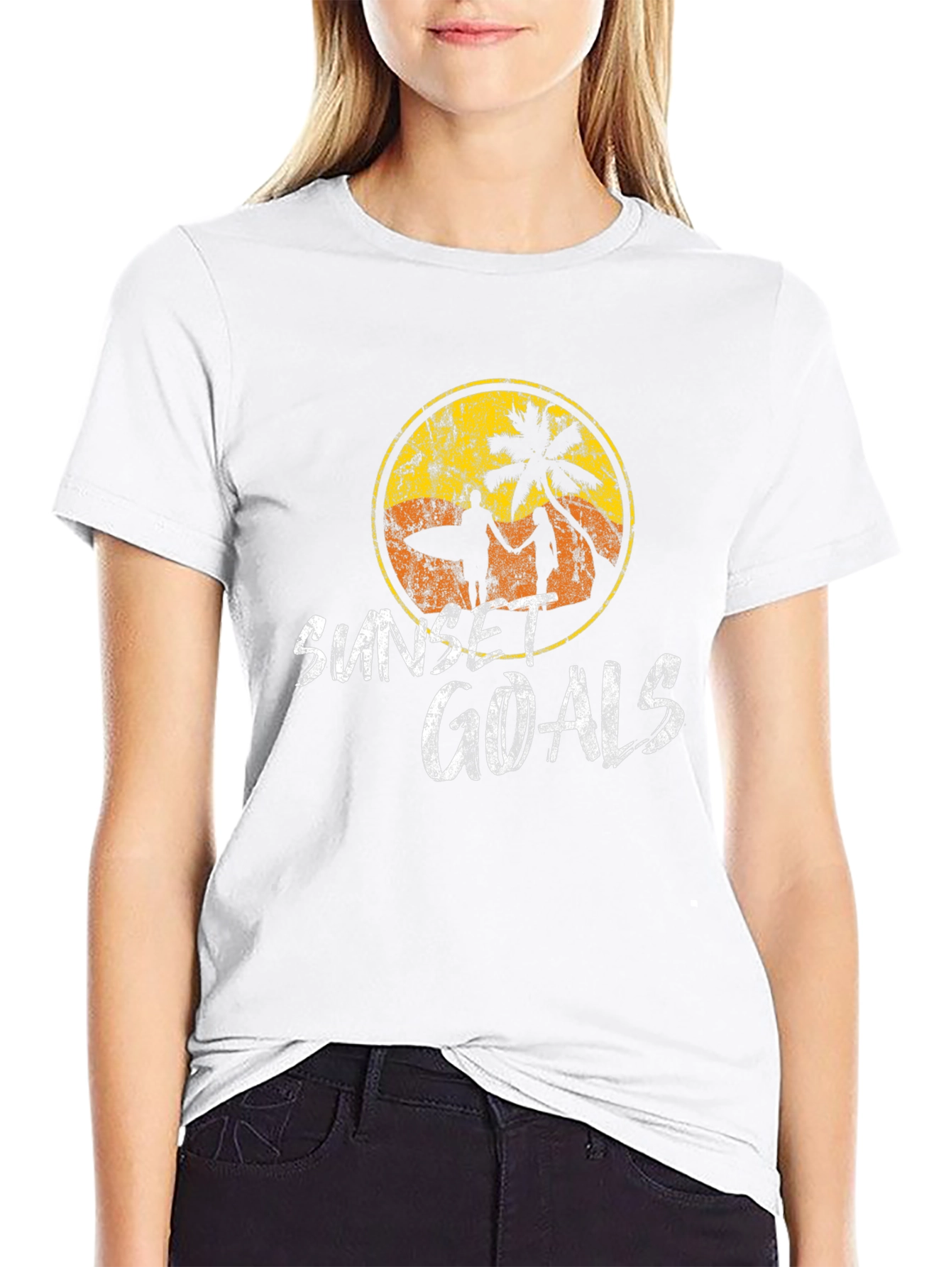 Sunset Goals Graphic Tee - Beach Vibes