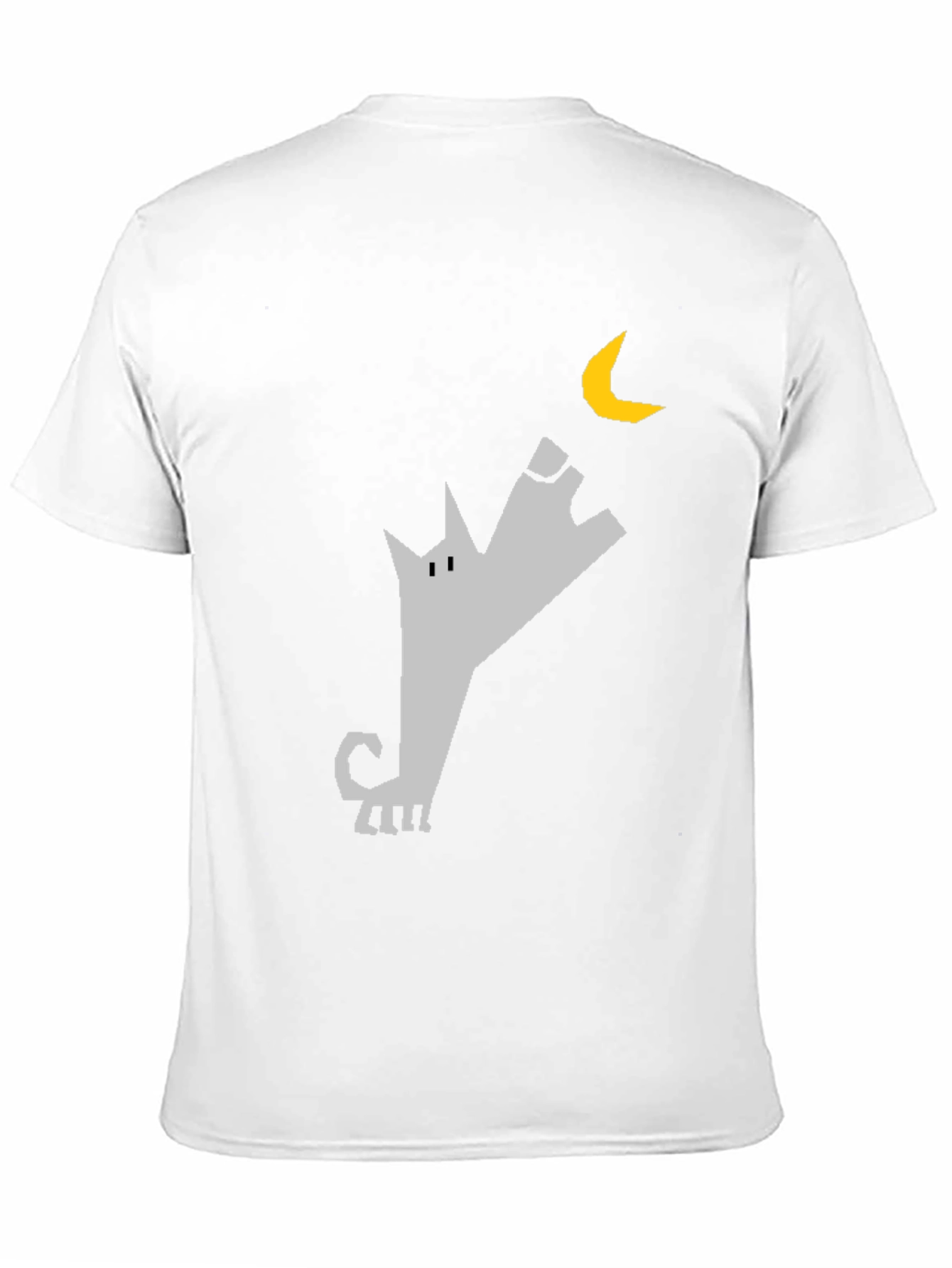 Wolf Howling at Moon Graphic Tee - Black Cotton