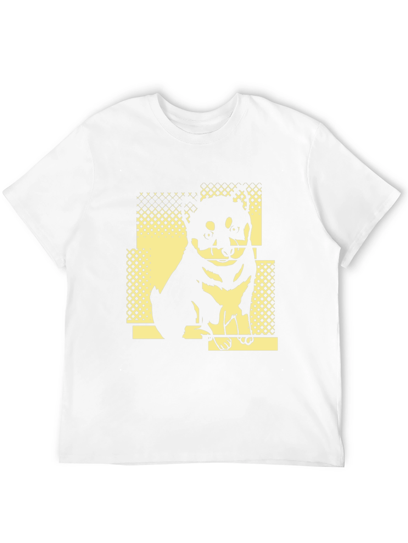 Dog Graphic Print Tee - Stylish Black T-Shirt