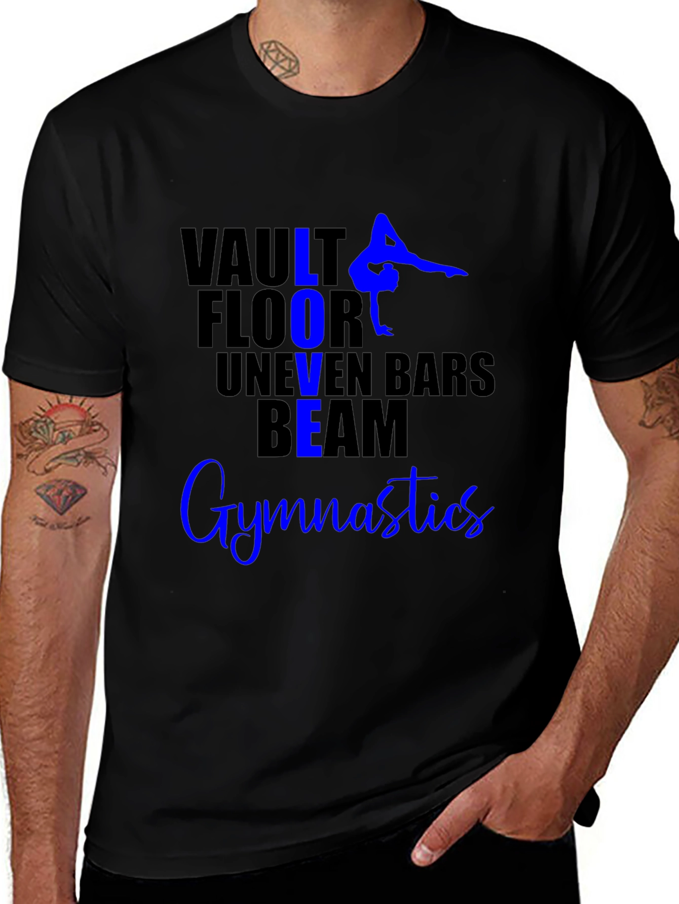 Gymnastics Lover T-Shirt Vault Floor Beam Tee