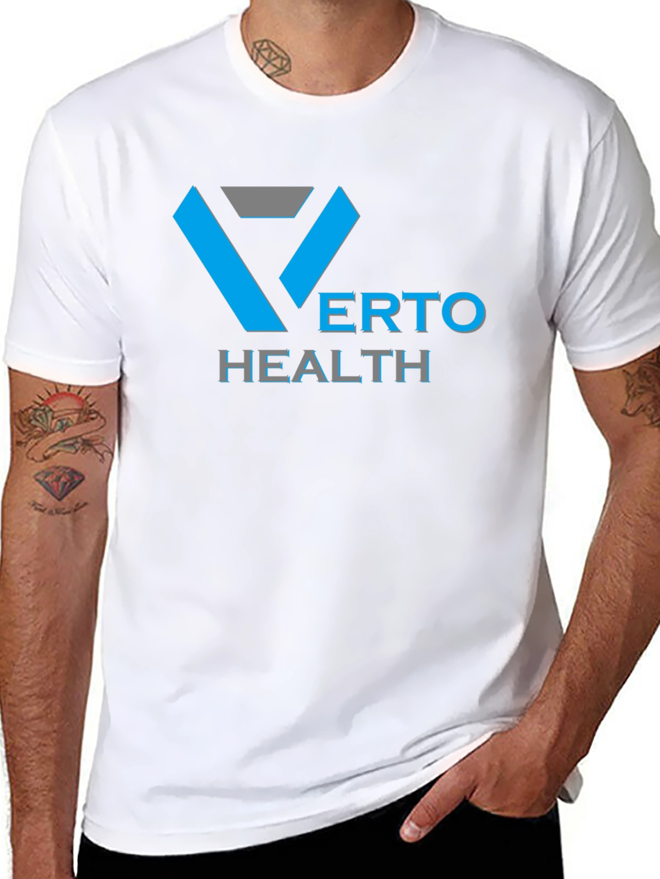 Verto Health Black Graphic T-Shirt