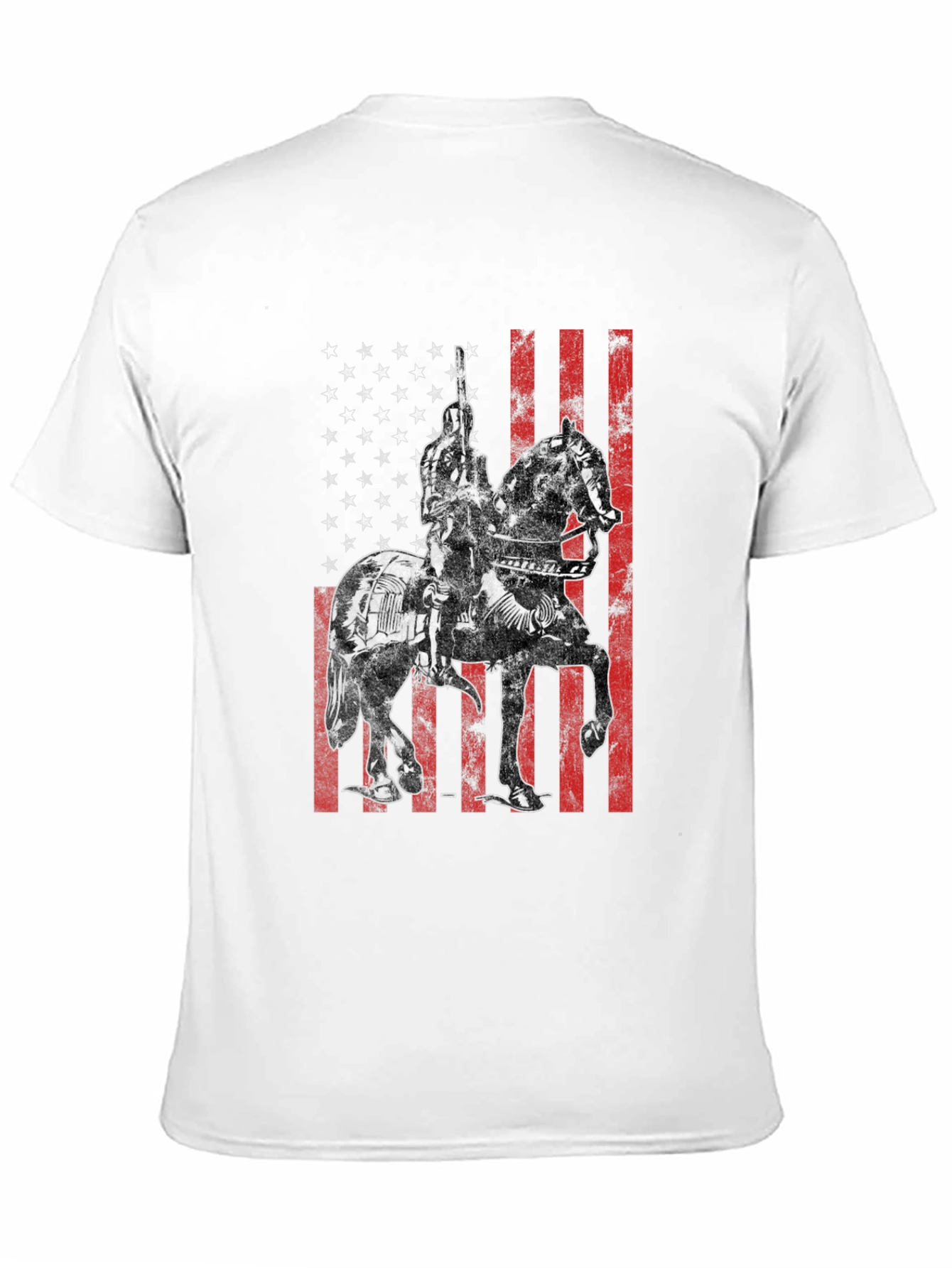 Patriotic Knight on Horseback T-Shirt