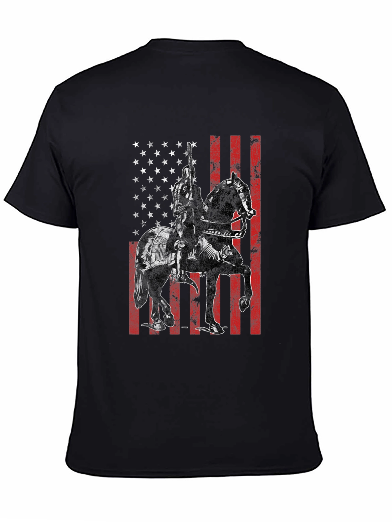 Patriotic Knight on Horseback T-Shirt