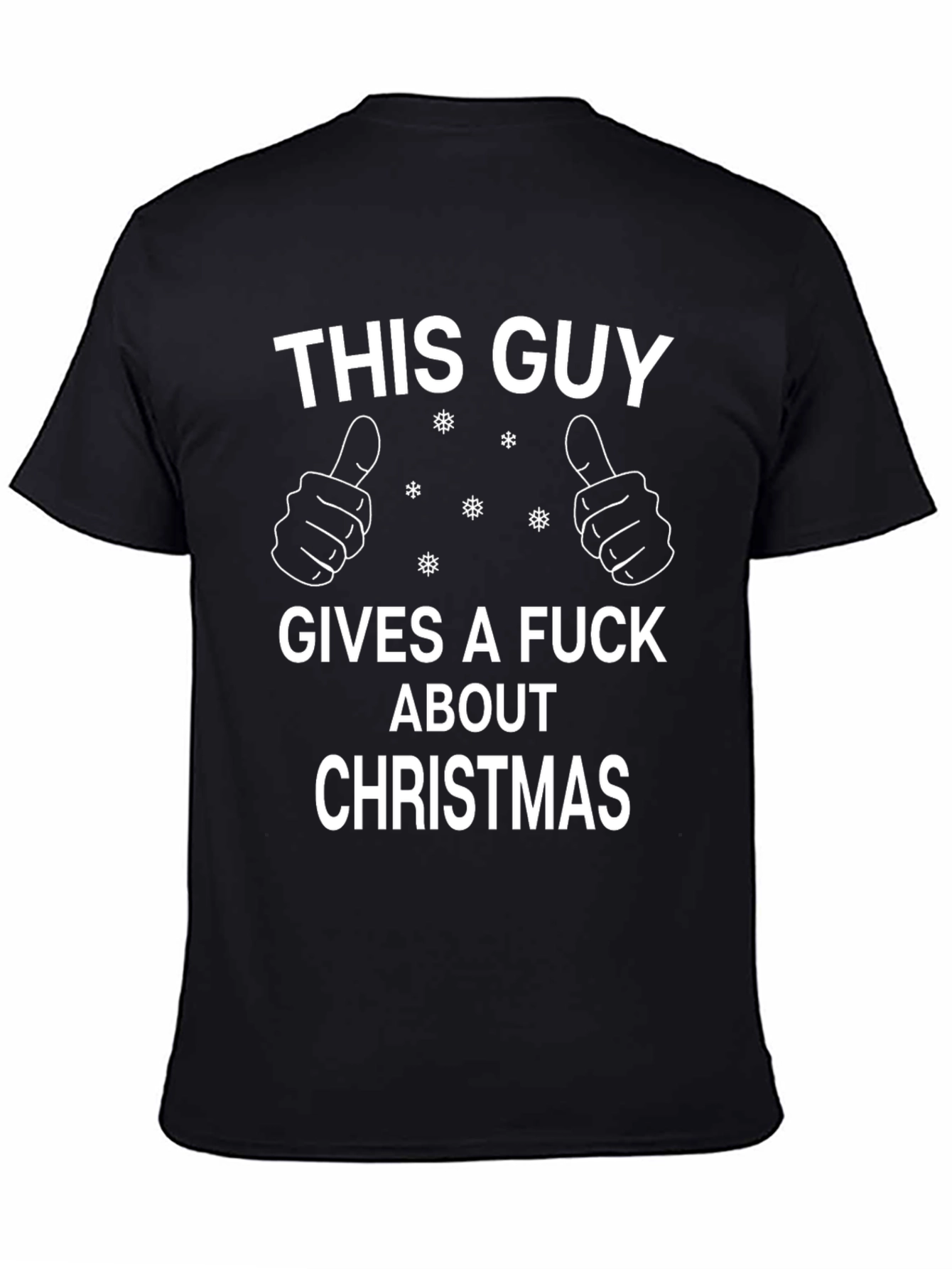 Funny Christmas T-Shirt - This Guy Gives a F*ck