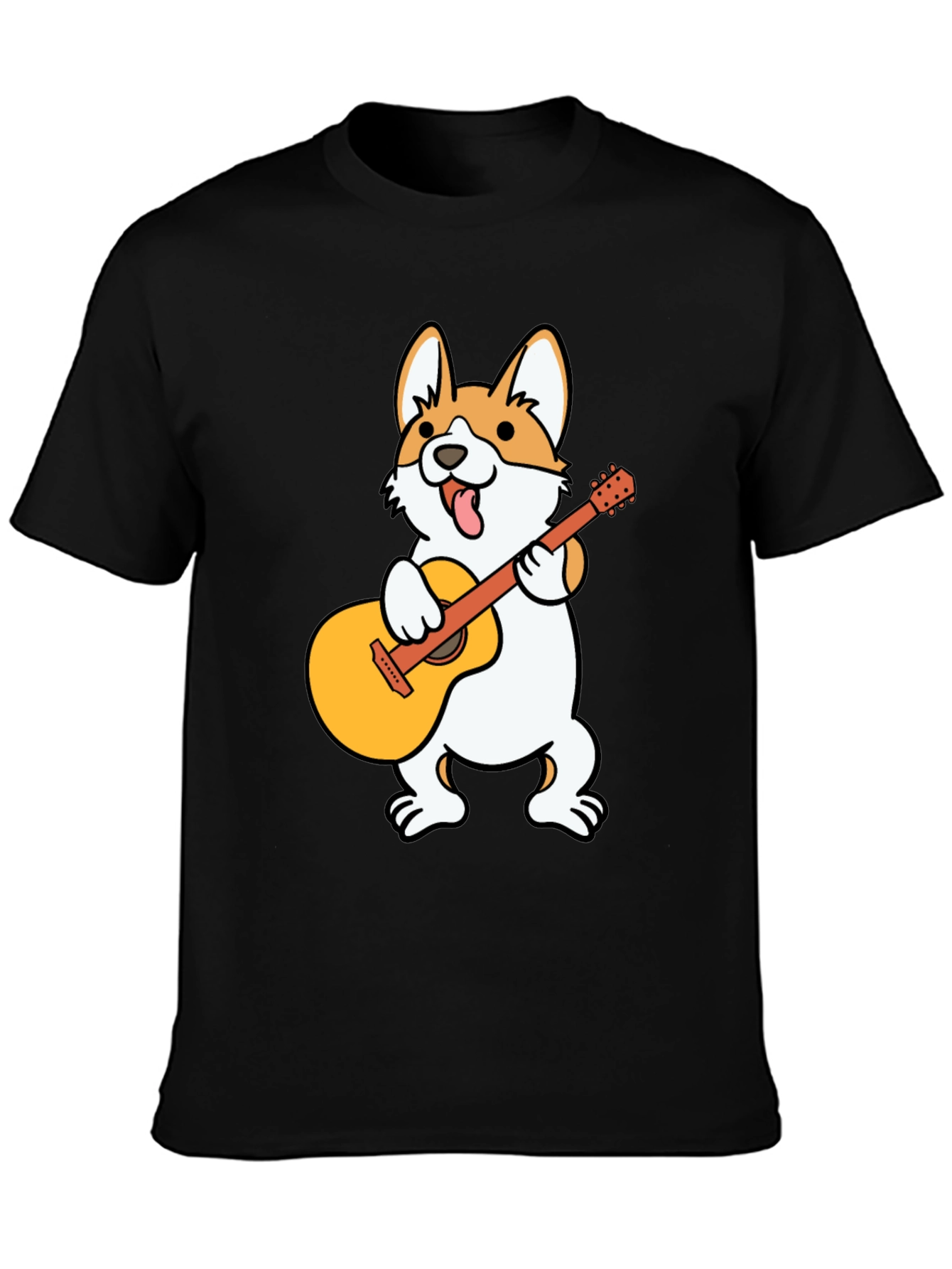 Corgi Guitar Player Graphic Tee