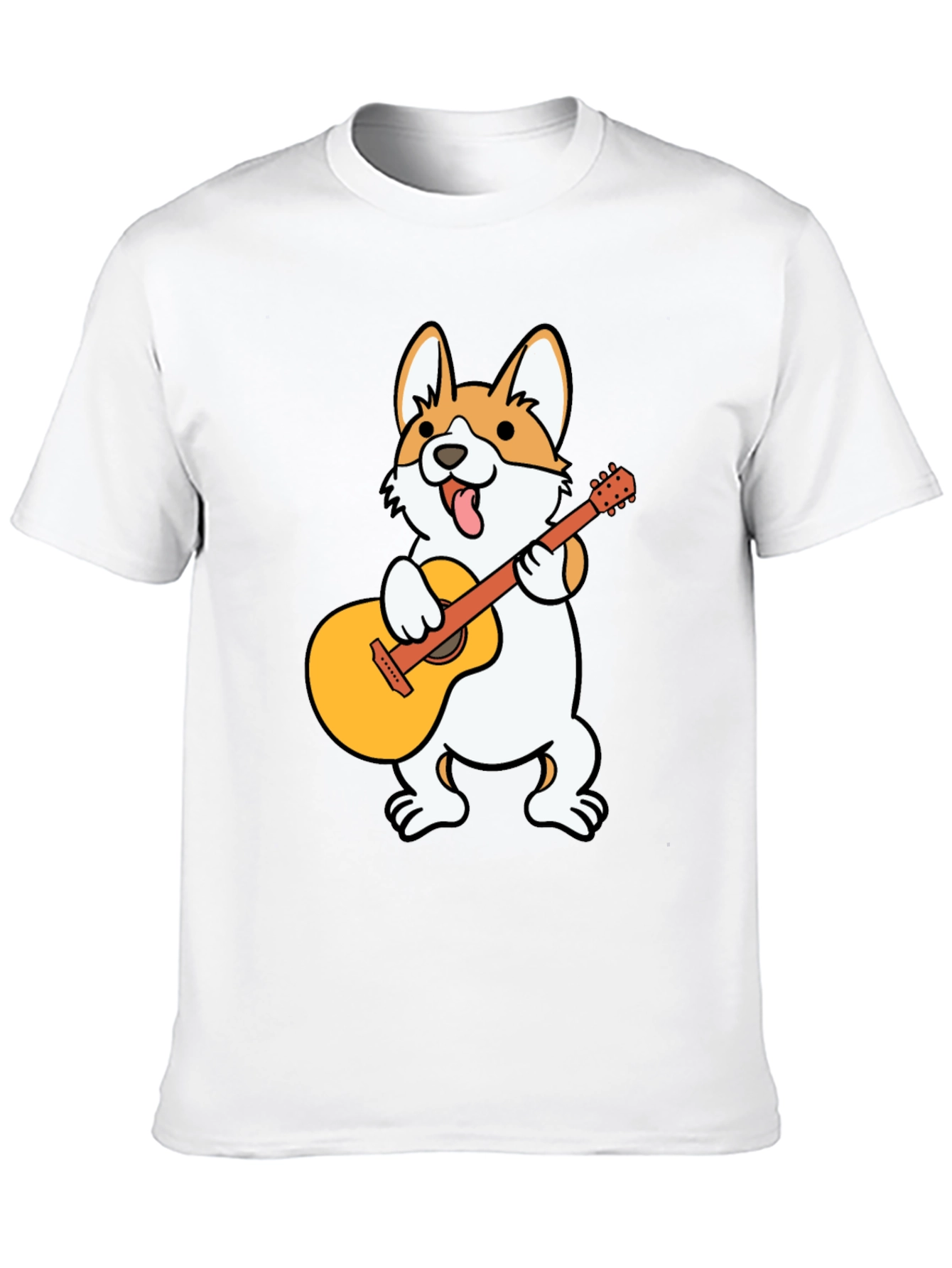 Corgi Guitar Player Graphic Tee